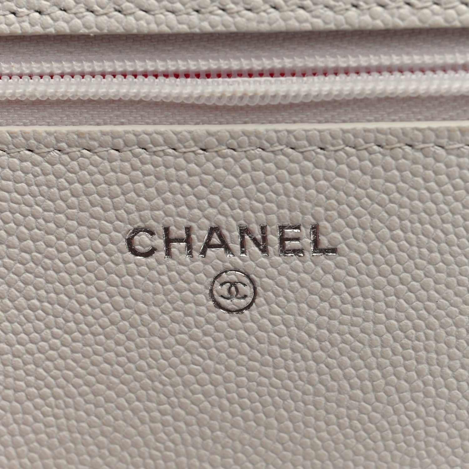 Caviar Quilted Chanel 19 Wallet on Chain WOC White Pink