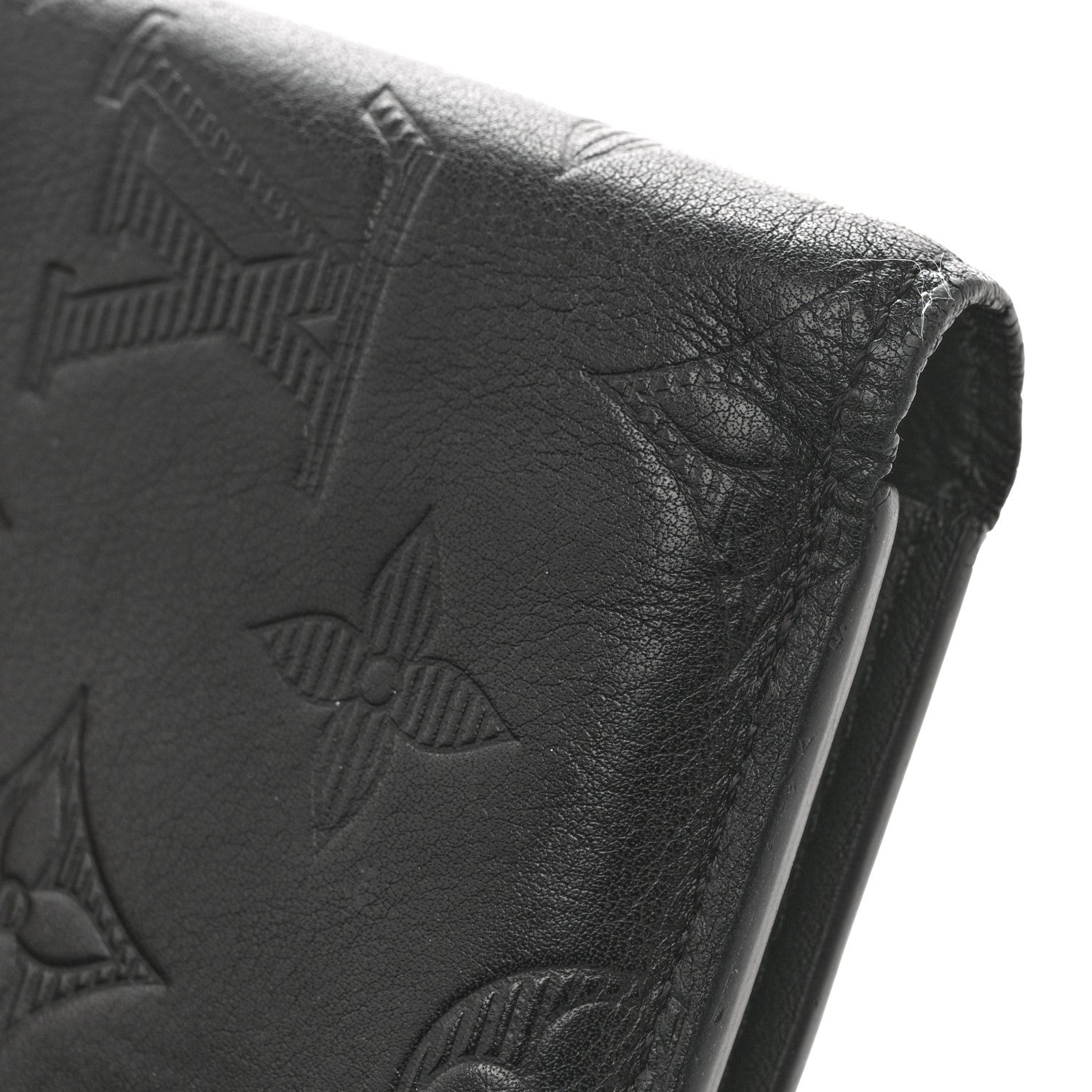 Calfskin Monogram Shadow Multiple Wallet Black