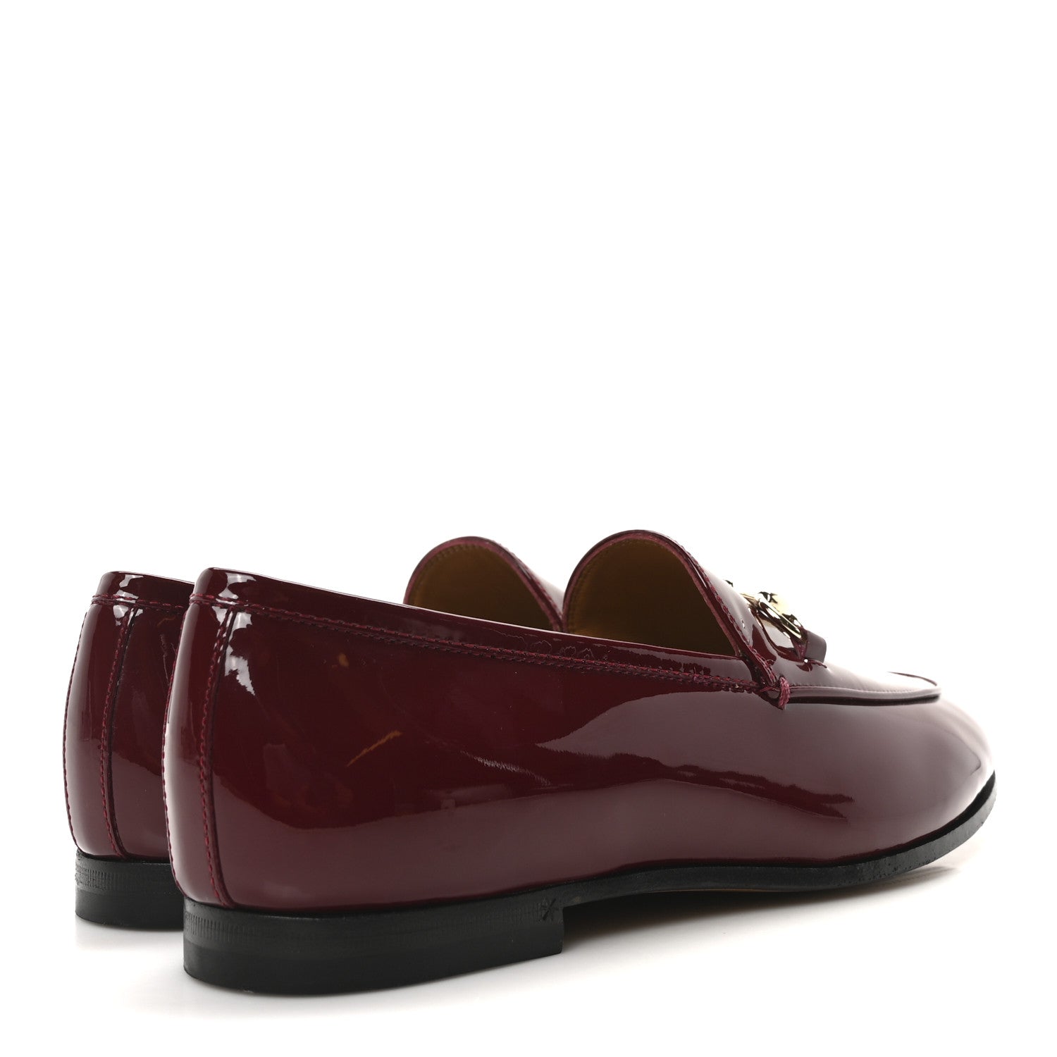 Vitello Vernice Soft Nappa Womens Jordaan Loafers 36 Rosso Ancora