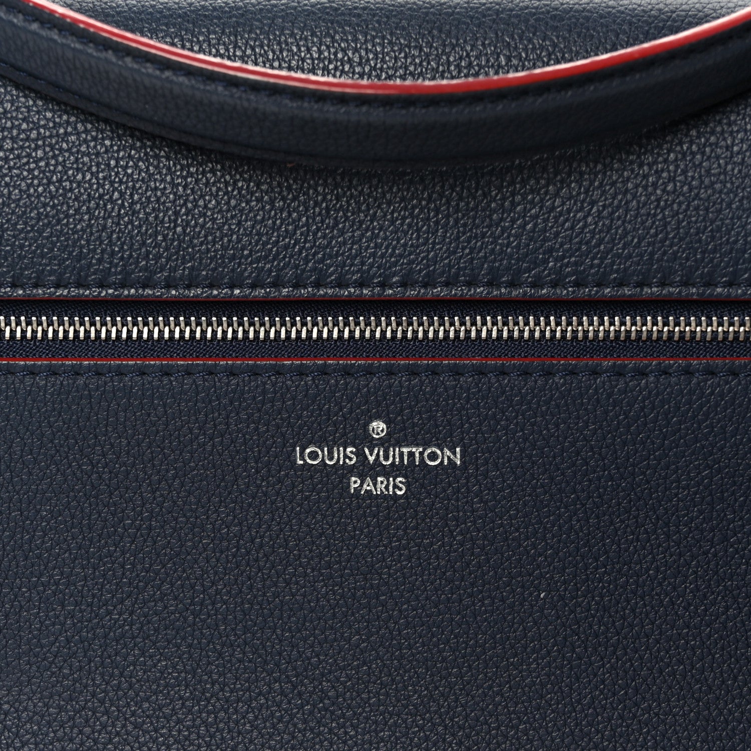 Soft Calfskin My Lockme Top Handle Marine Rouge