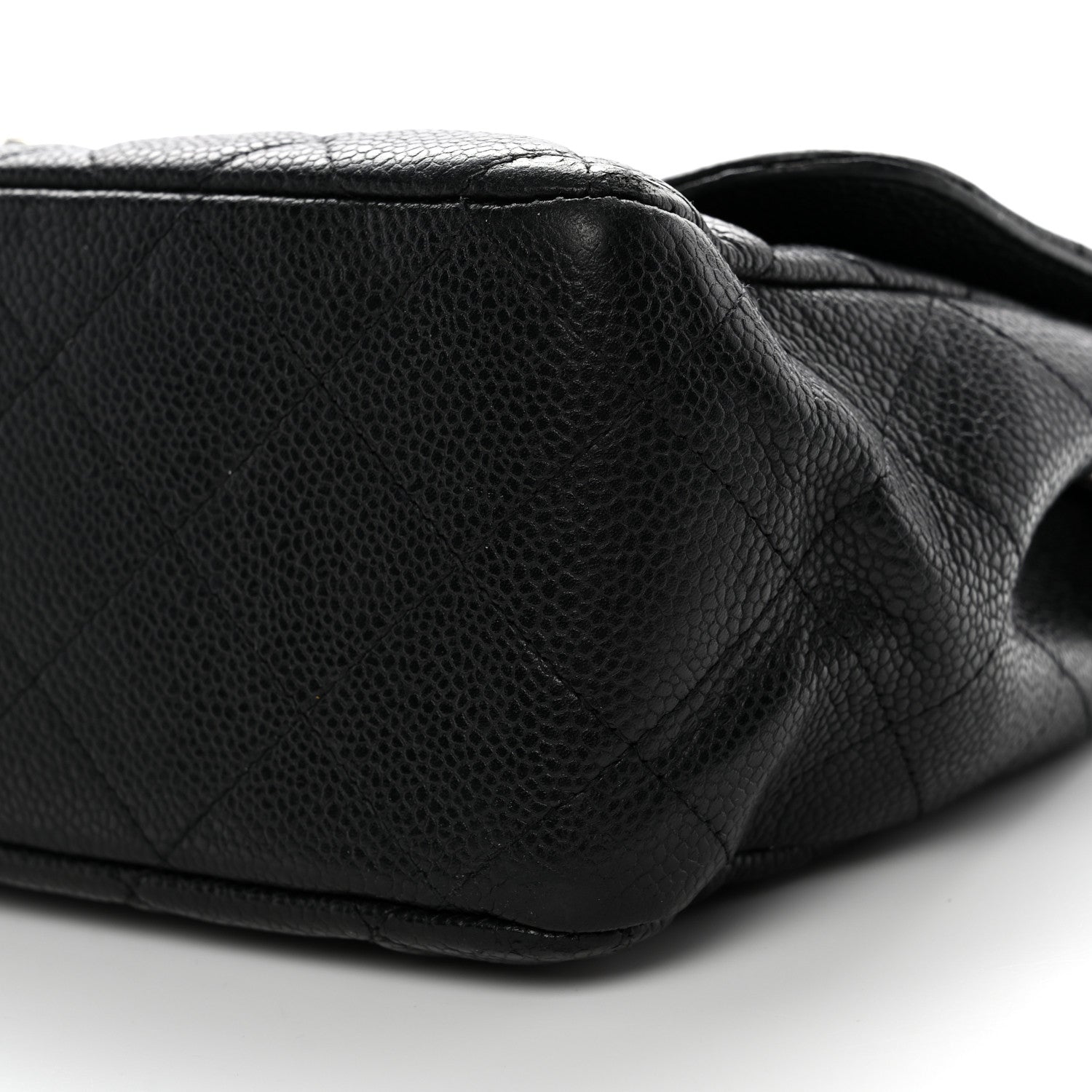 Caviar Quilted Jumbo Single Flap Black
