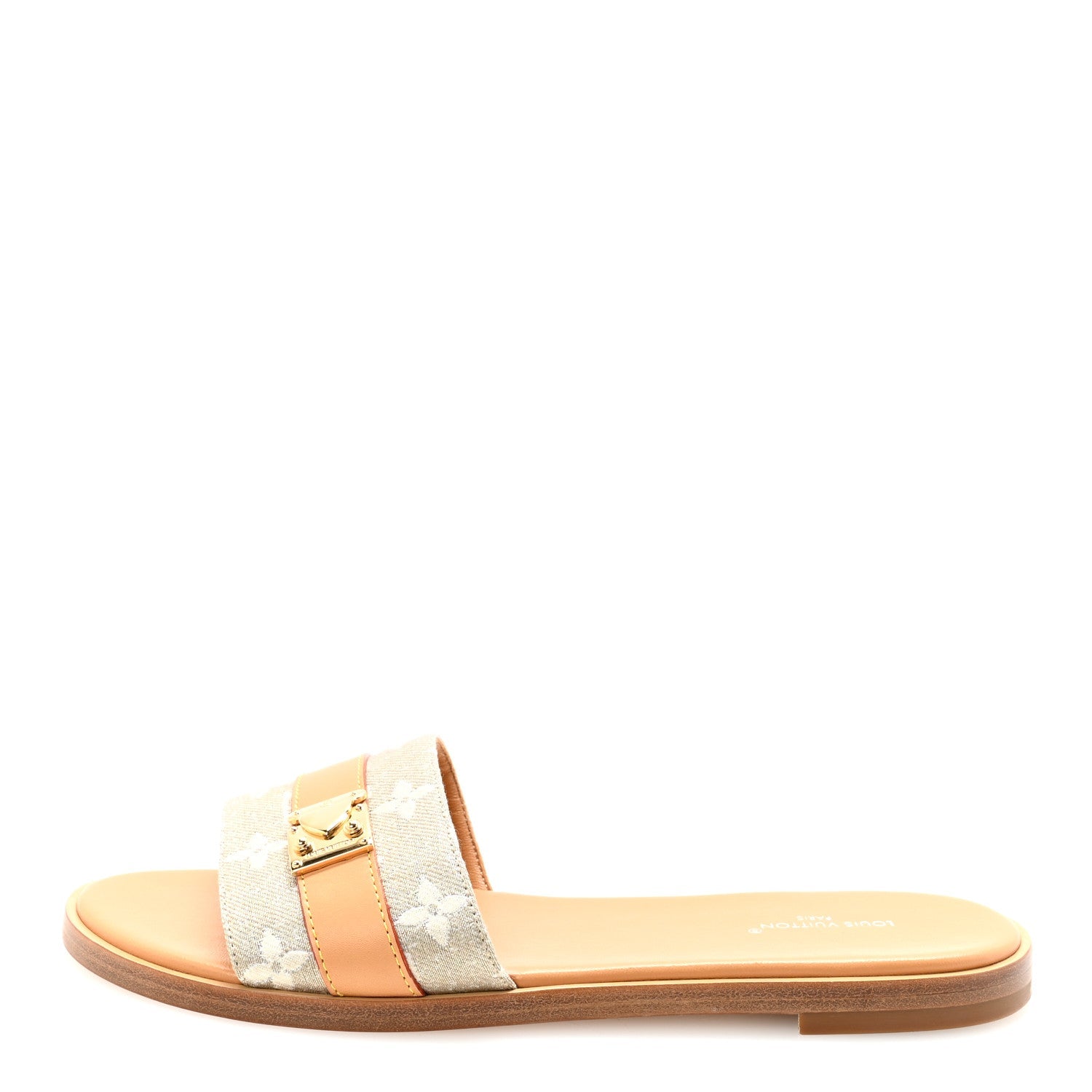 Monoglam Lock It Flat Mule 36.5 Gold