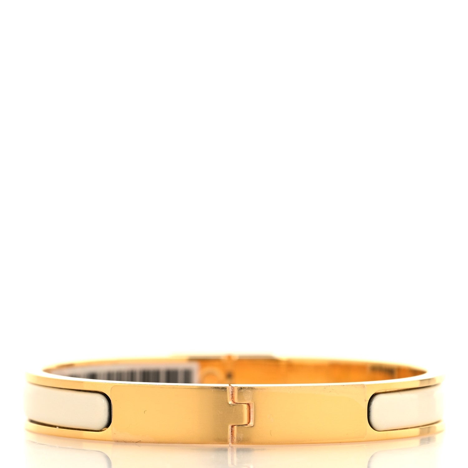 Enamel Mini Clic Kelly Bracelet PM Creme
