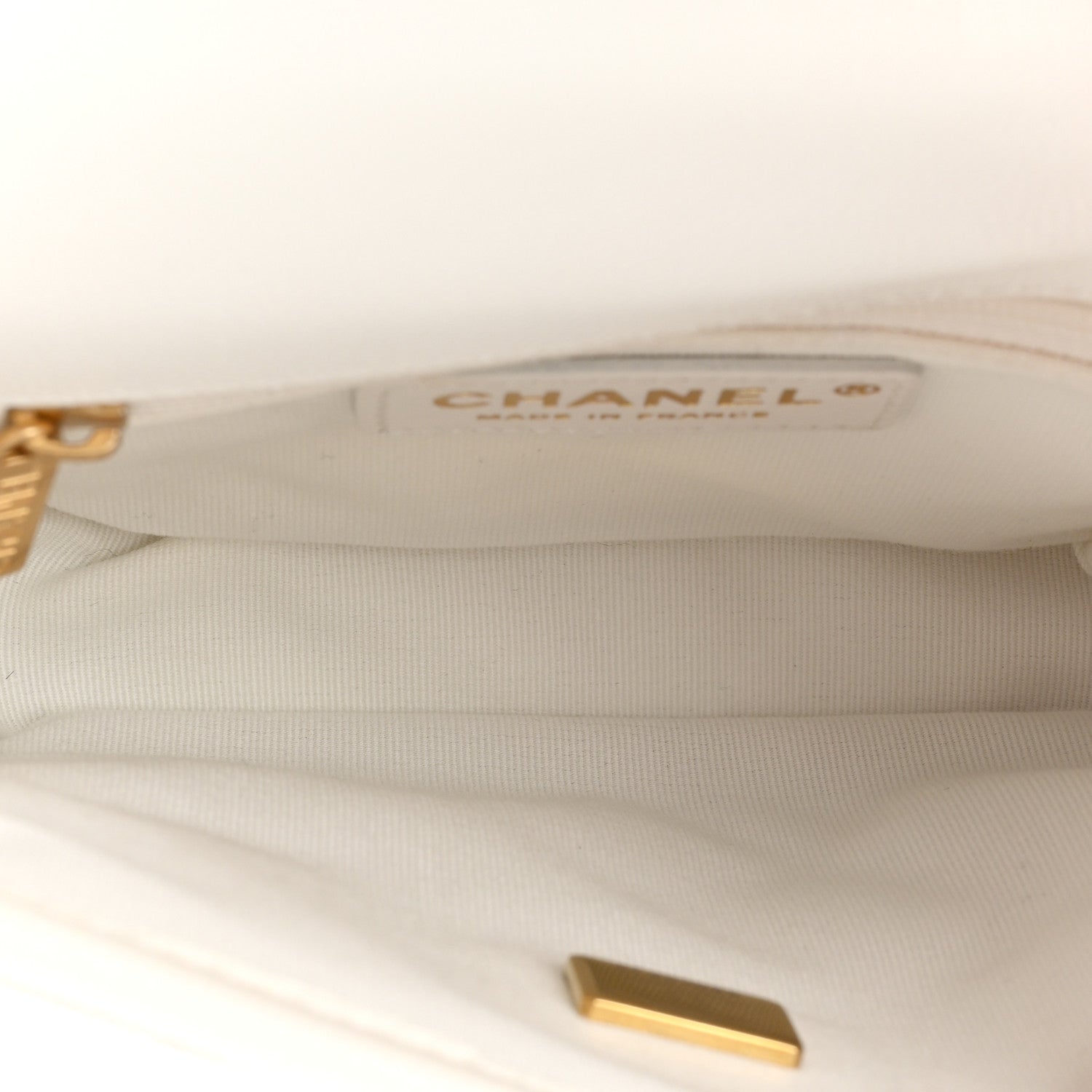 Caviar School Memory Mini Top Handle Flap White