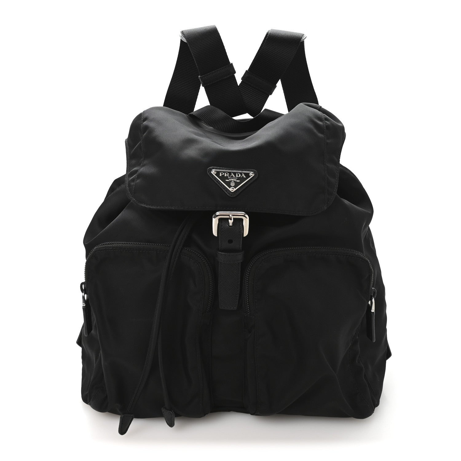Nylon Vela Medium Backpack Black