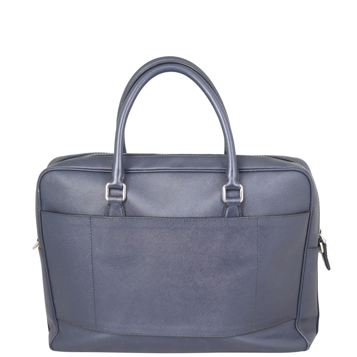 Prada Saffiano Zip Briefcase Bag