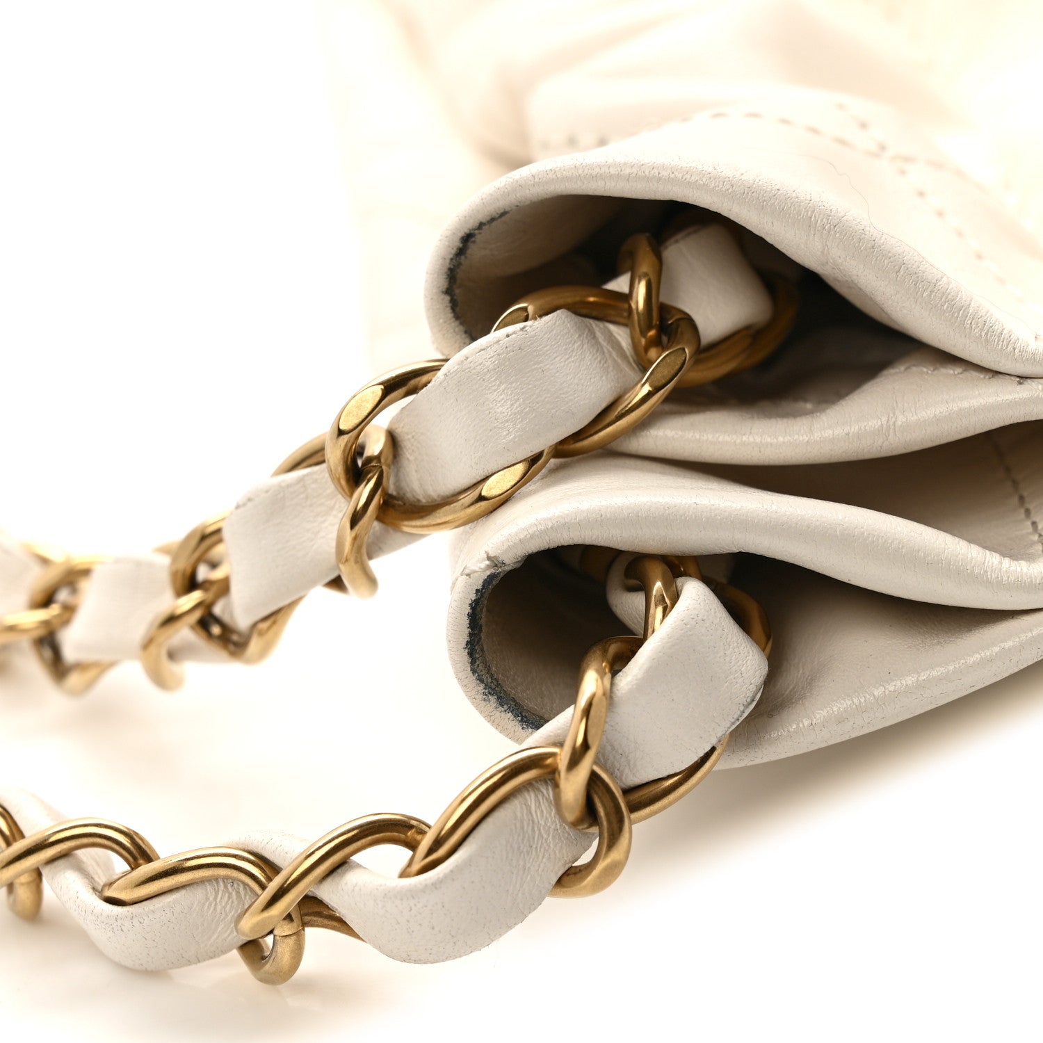 Calfskin Quilted Small Chanel 22 White