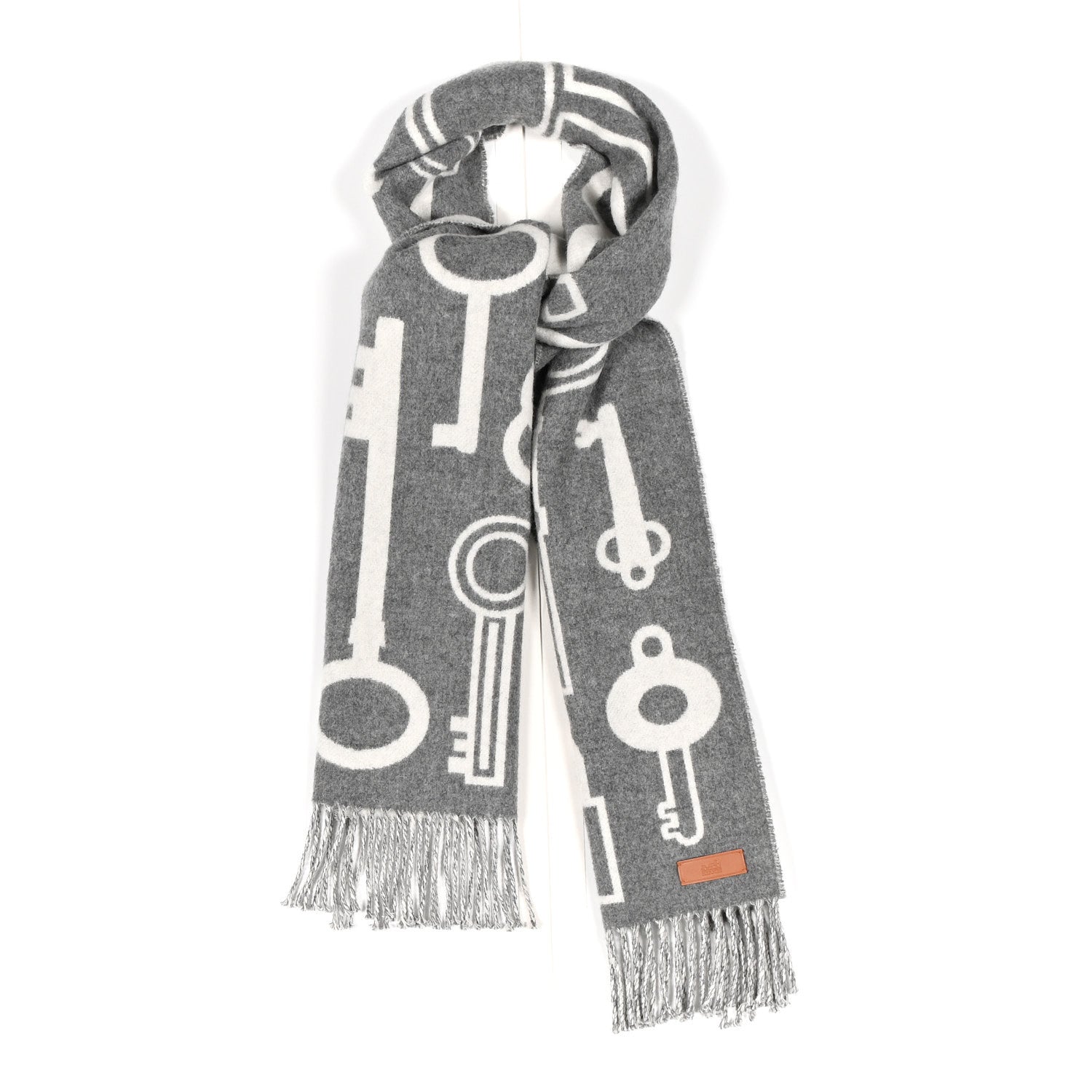 Cashmere Casaque Porte-Clefs Muffler Flanelle Ivoire