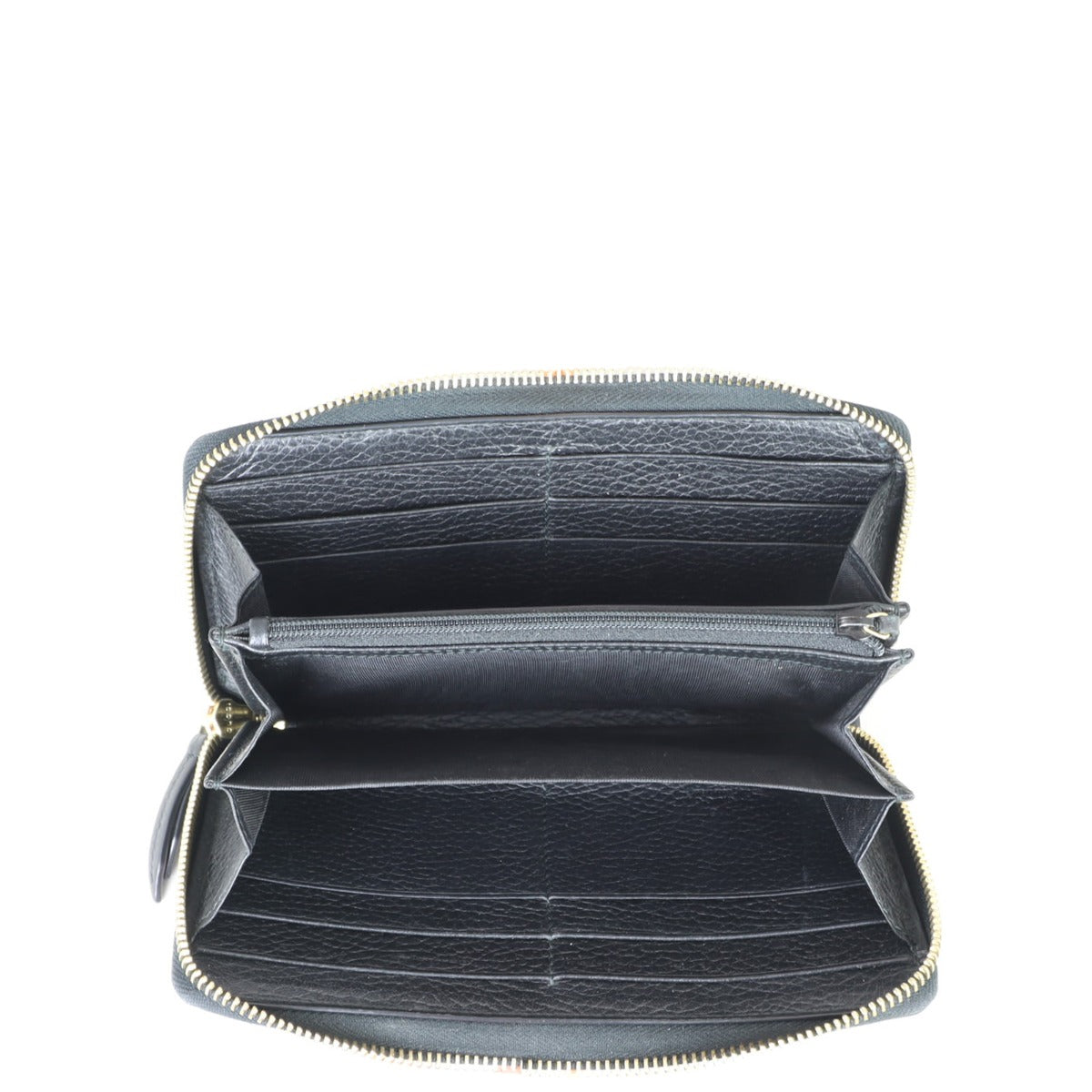 Gucci GG Leather Zip Around Wallet