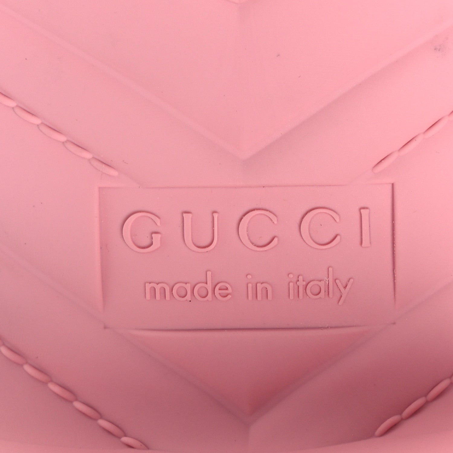 Rubber Gucci Logo Womens Platform 20/60mm Slide Sandals 41 Wild Rose