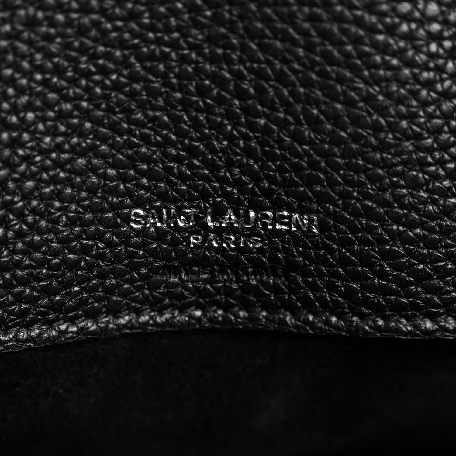 Grained Calfskin Small Supple Sac De Jour Black