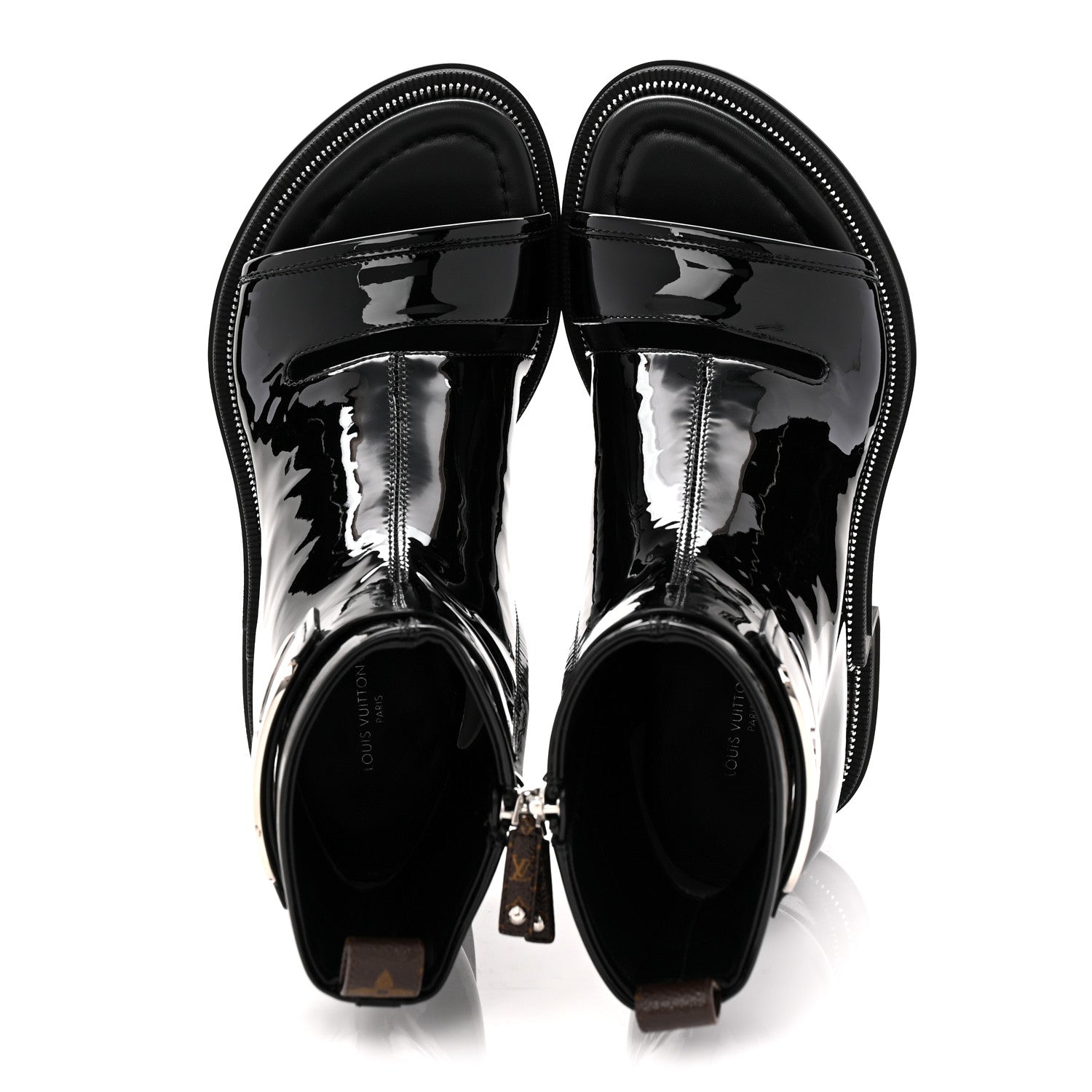 Patent Calfskin Moonlight Boots 37 Black