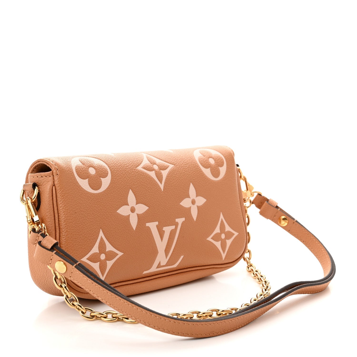 Empreinte Monogram Giant Ivy Wallet On Chain Arizona Creme