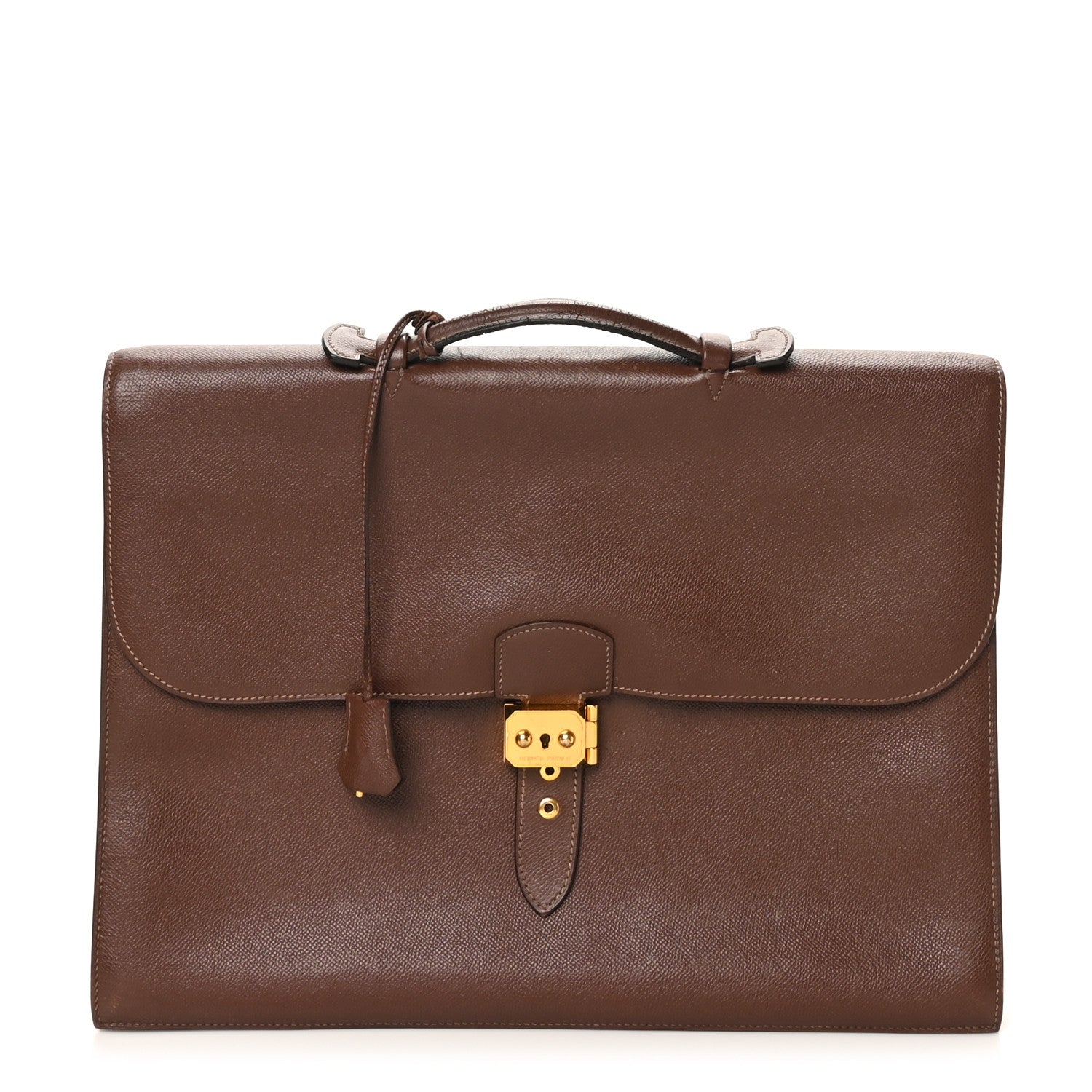 Courchevel Sac A Depeches 41 Briefcase Noisette