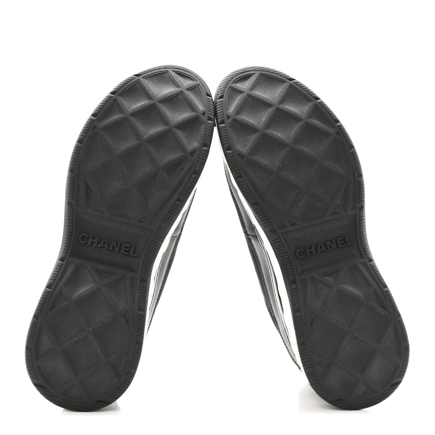 Velvet Calfskin Mixed Fibers CC Sneakers 39.5 Black