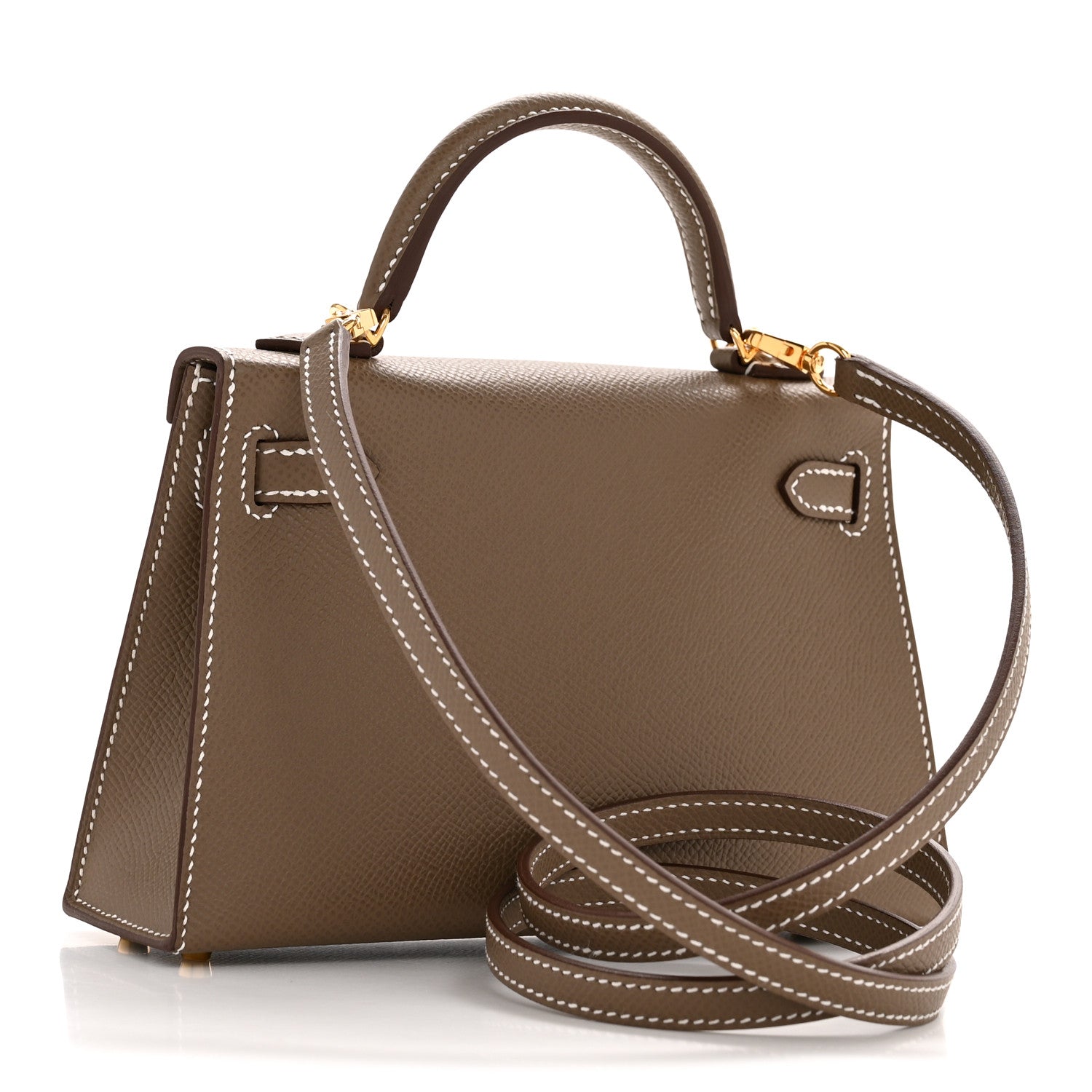 Epsom Mini Kelly Sellier 20 Etoupe