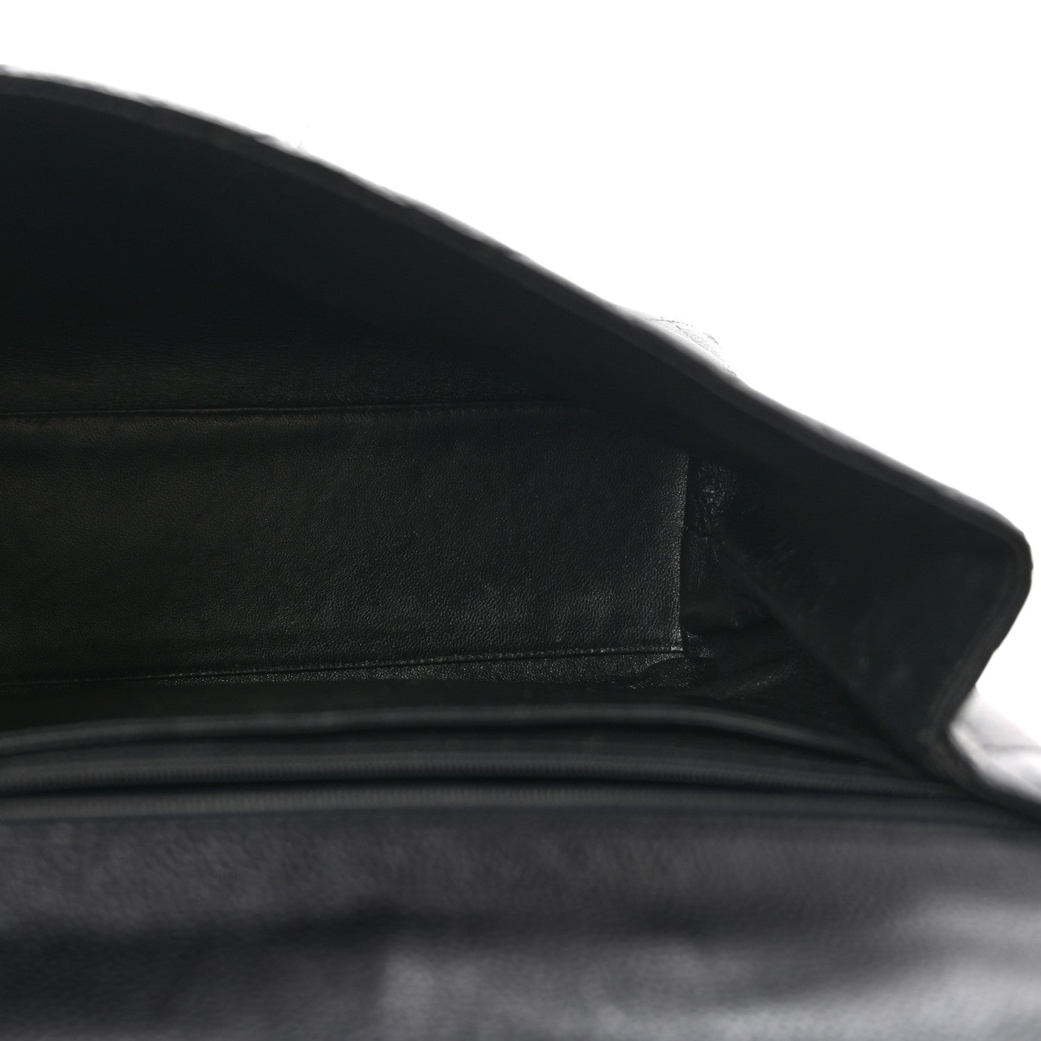 Caviar Quilted Jumbo Kelly Flap Black