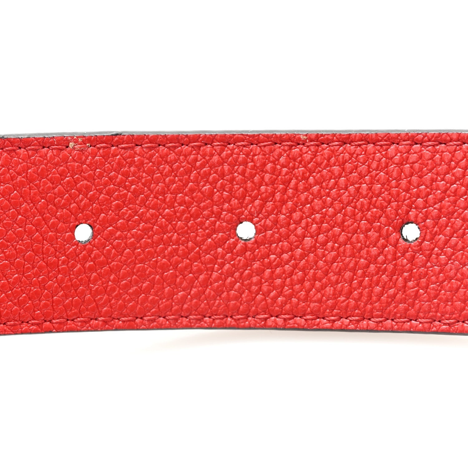 Monogram 30mm LV Initiales Reversible Belt 80 32 Coquelicot