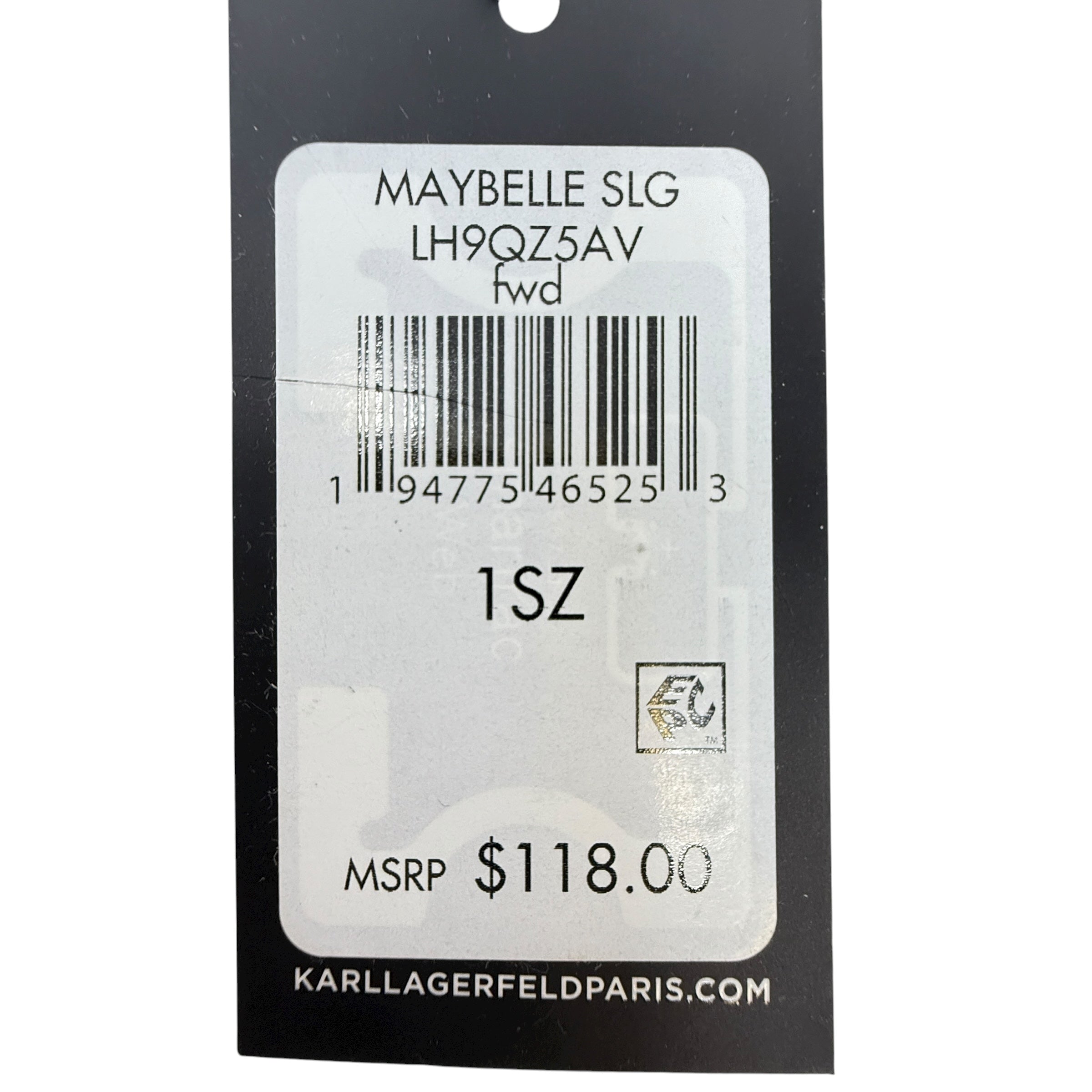 Peeking Karl Maybelle Continental Zip Around Wallet Designer By Karl Lagerfeld, Size: Large