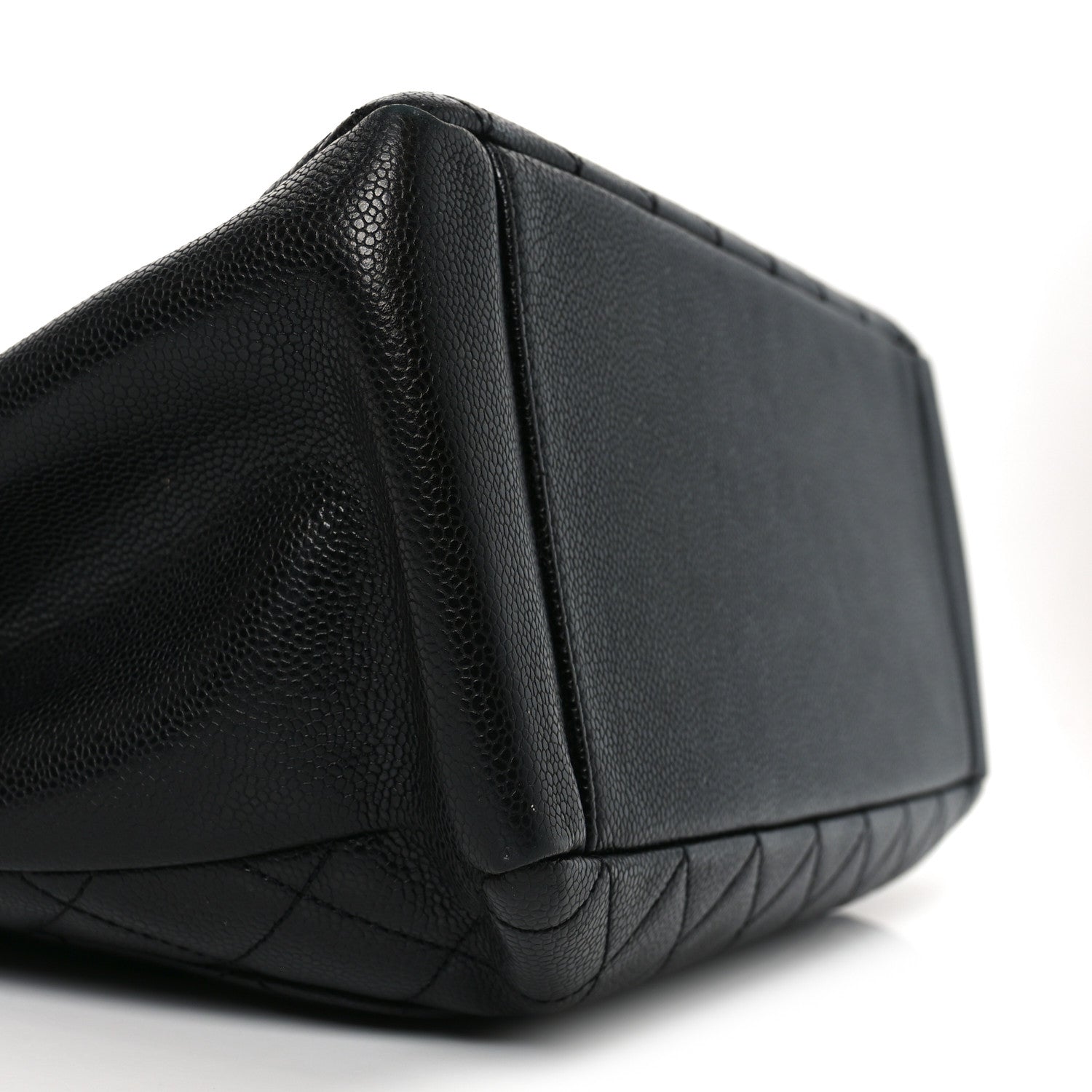 Caviar Quilted Grand Shopping Tote GST Black