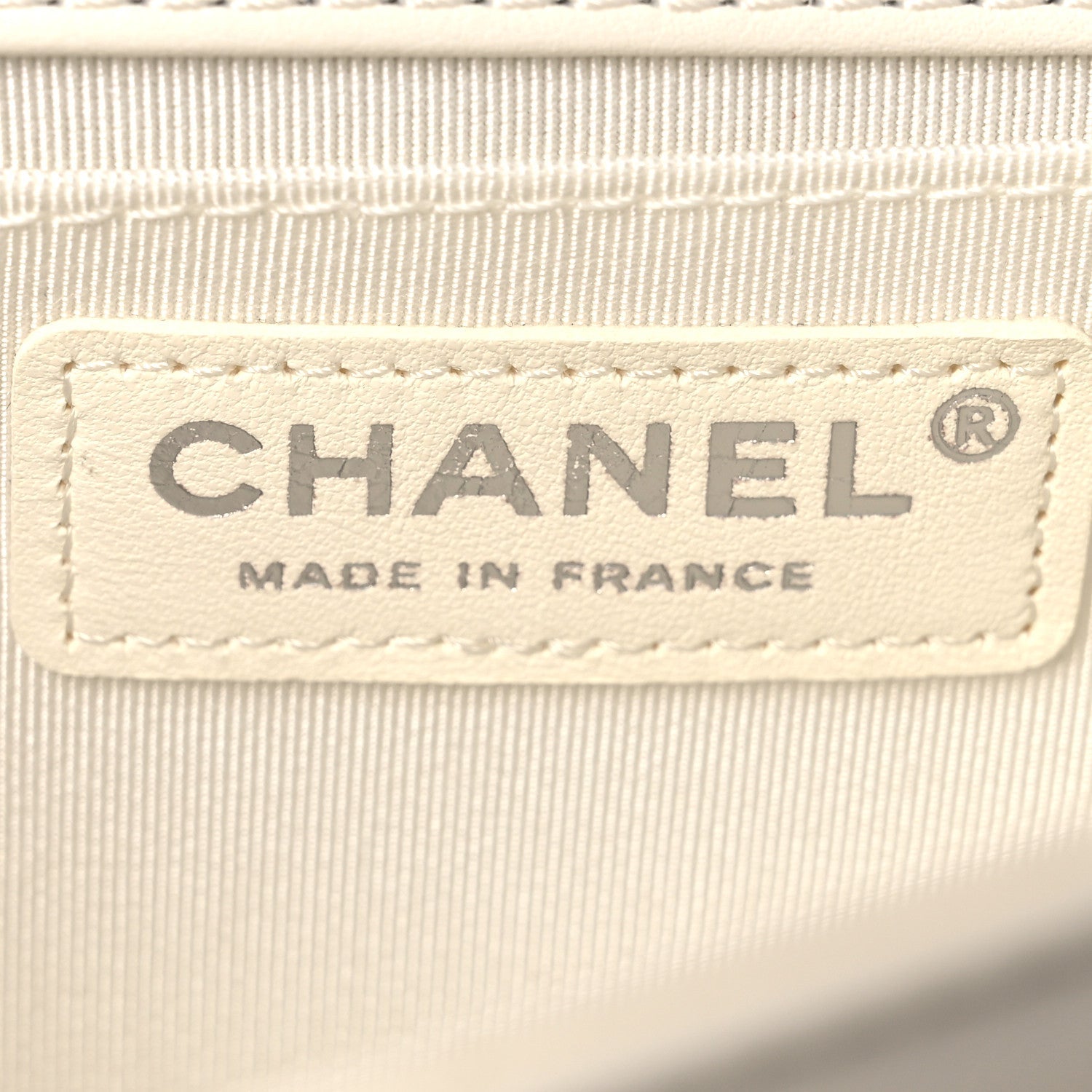 Calfskin Quilted Medium Boy Flap White