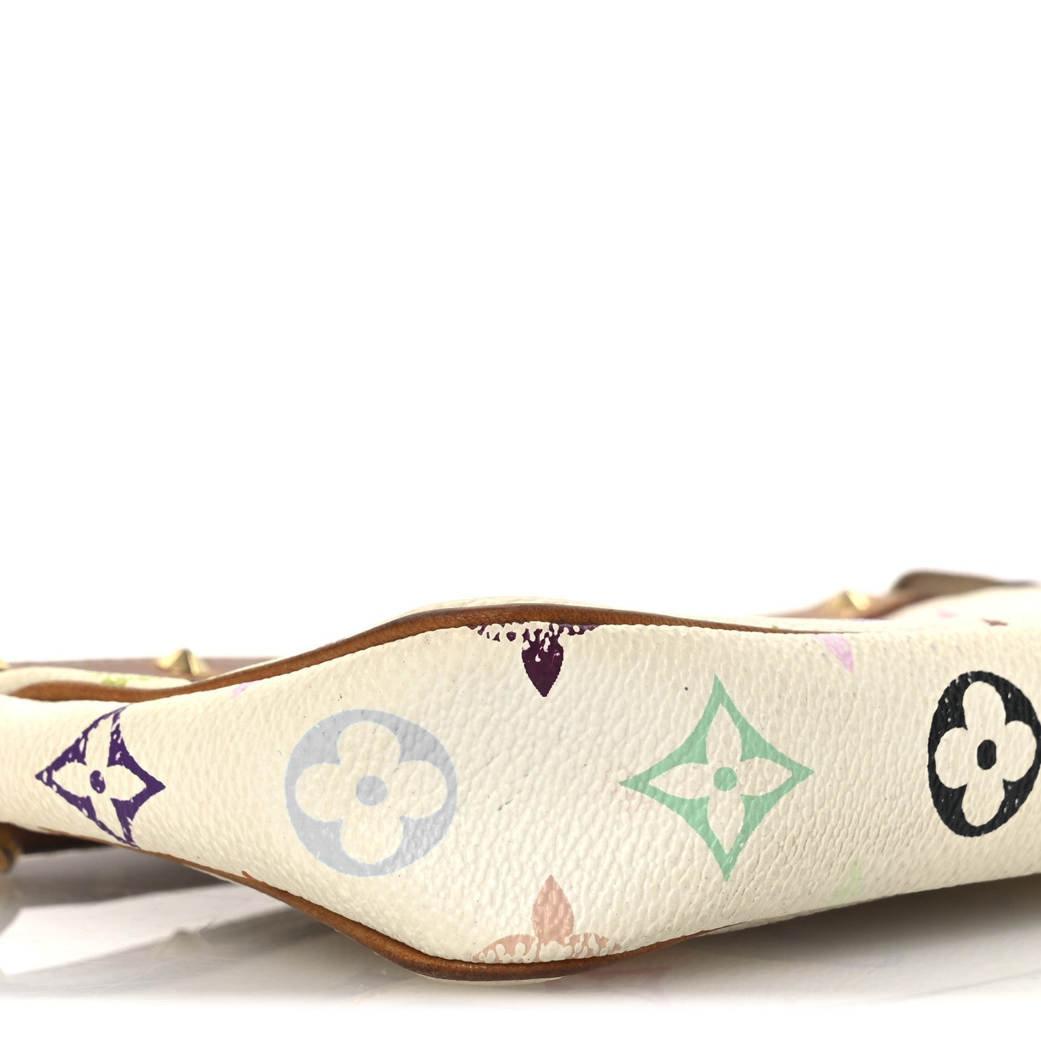 Monogram Multicolor Pochette Accessories White