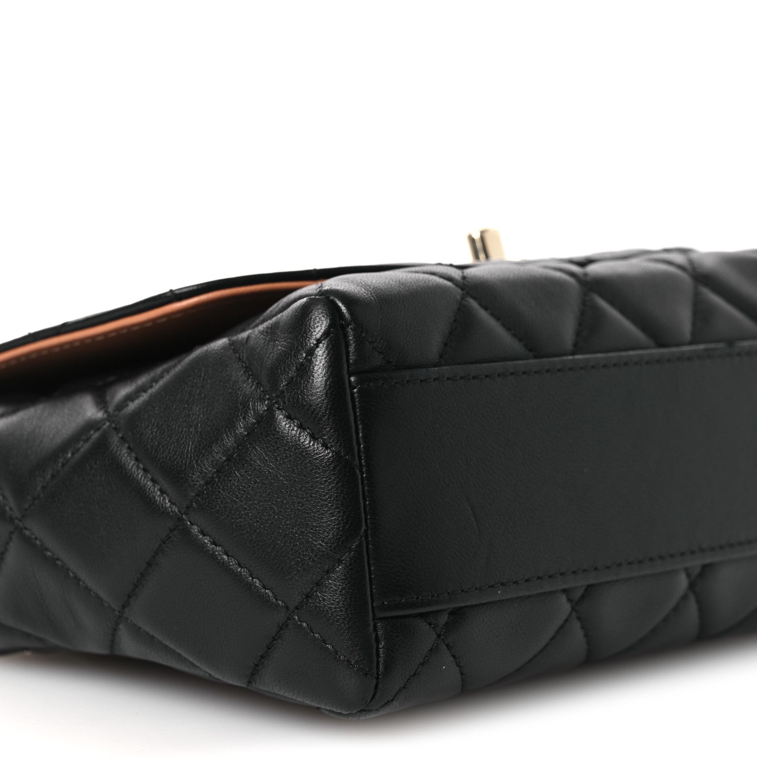 Lambskin Mixed Fibers Quilted Cocovado Flap Black