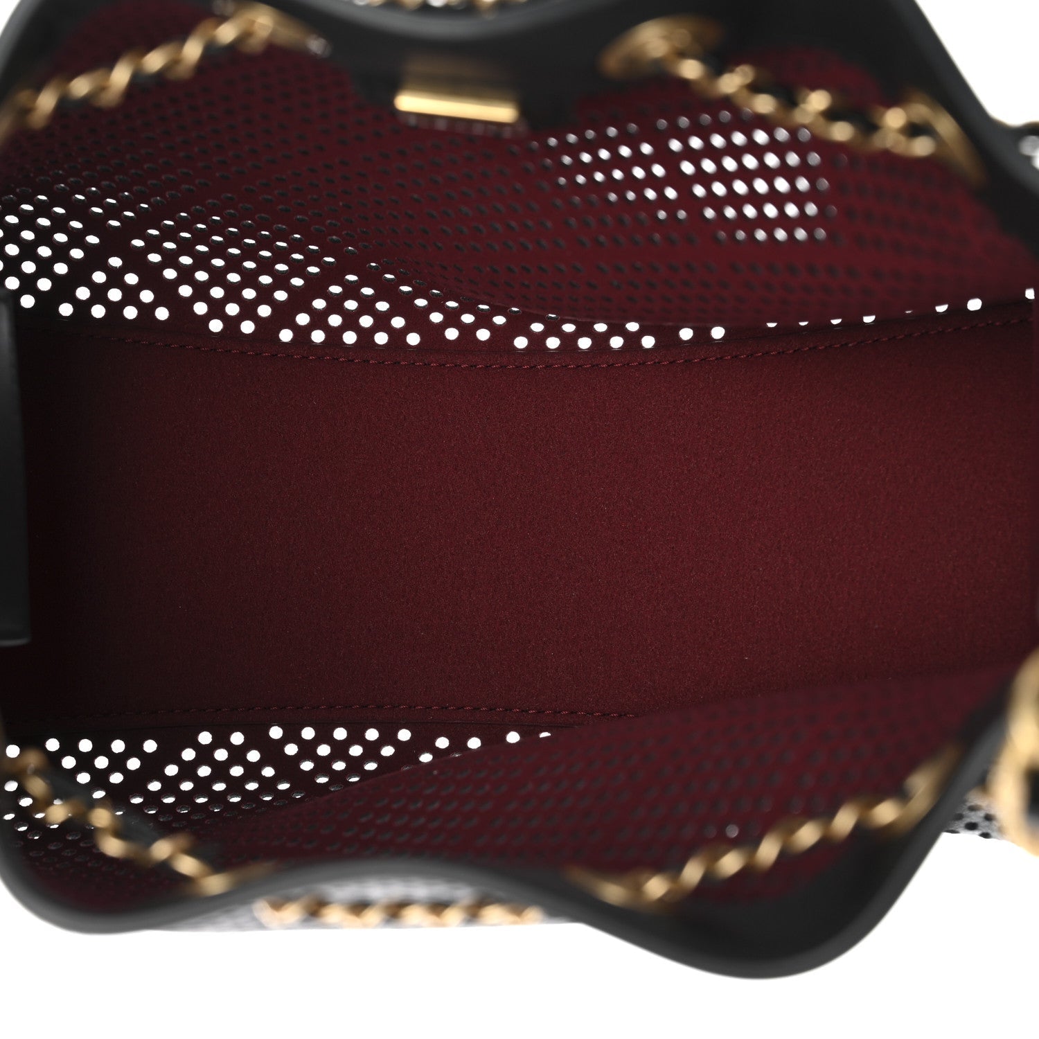 Perforated Calfskin Quilted Small Chanel 25 Handbag Black
