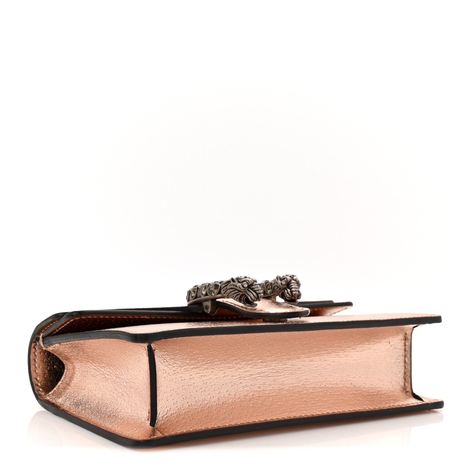 Metallic Calfskin Super Mini Dionysus Shoulder Bag Rose Gold