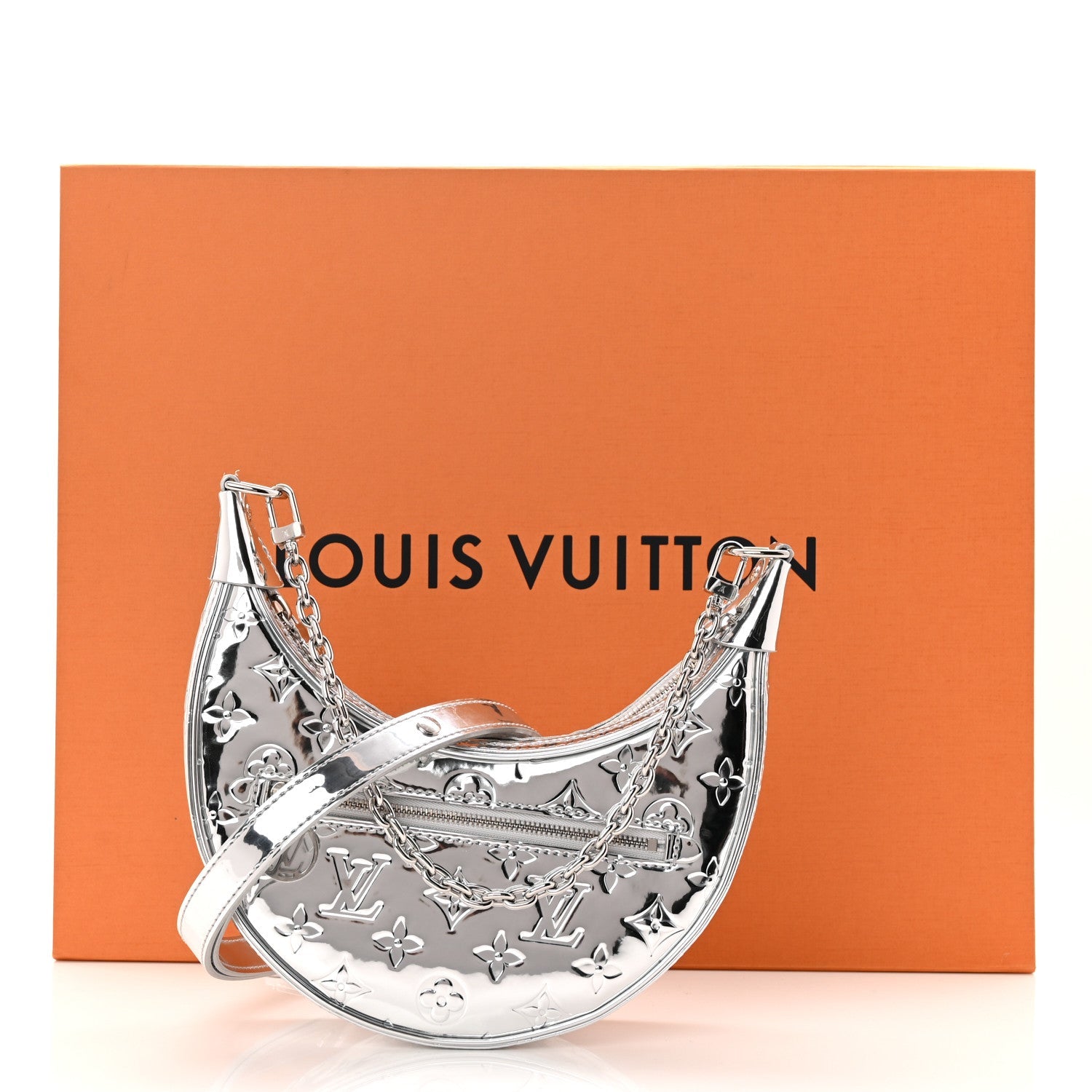 Monogram Miroir Loop PM Silver