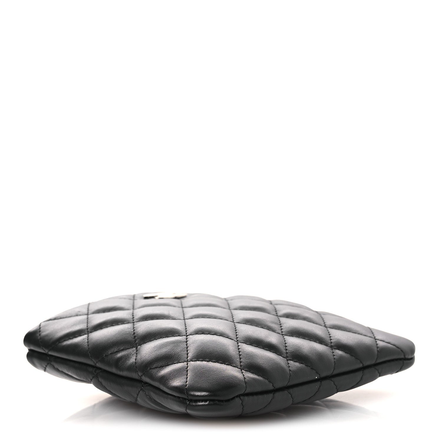 Lambskin Quilted Uniform Crossbody Bag Black