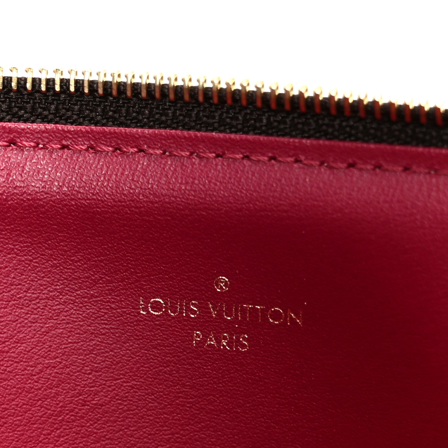 Monogram Pochette Felicie Chain Wallet Fuchsia