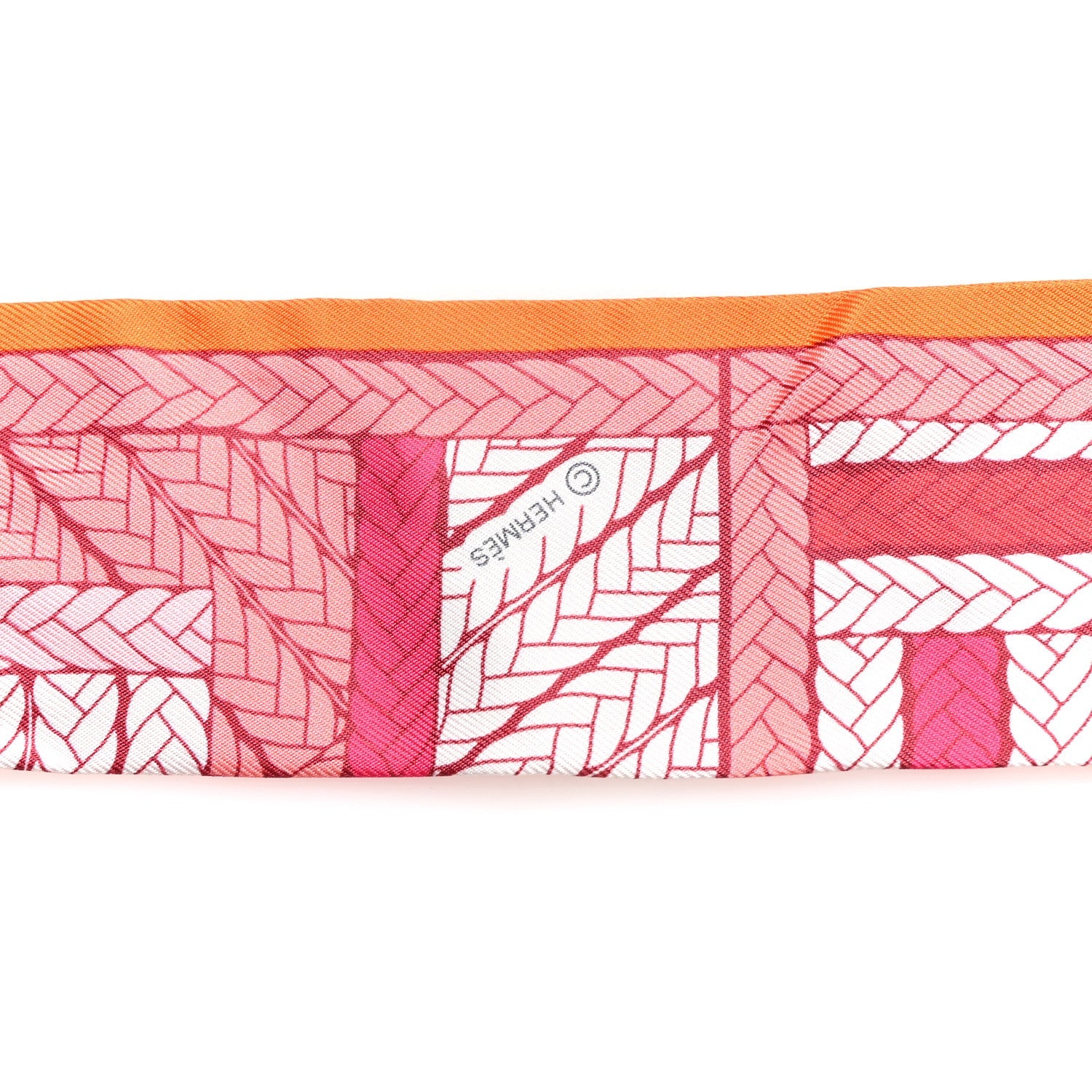 Silk Tresses H Twilly Rose Vif Orange White