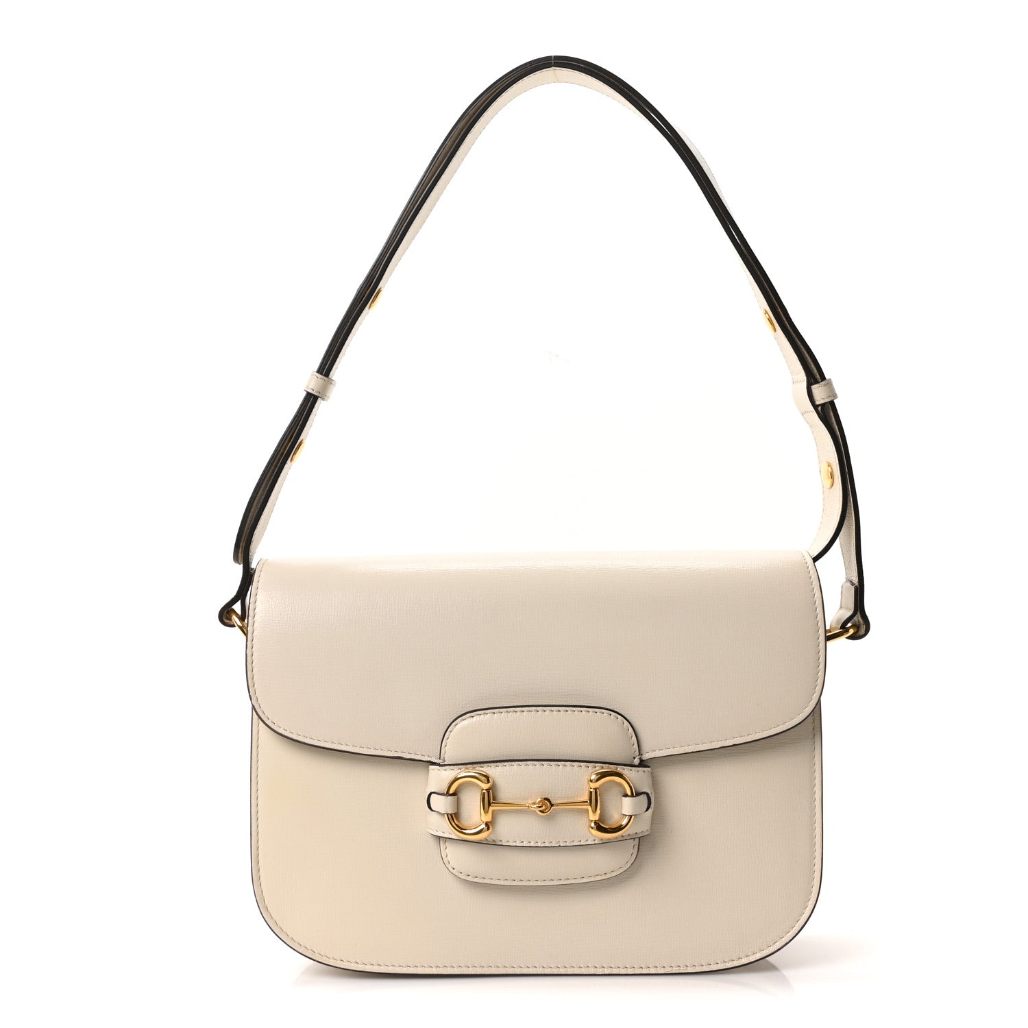 Azalea Calfskin Horsebit 1955 Shoulder Bag Mystic White