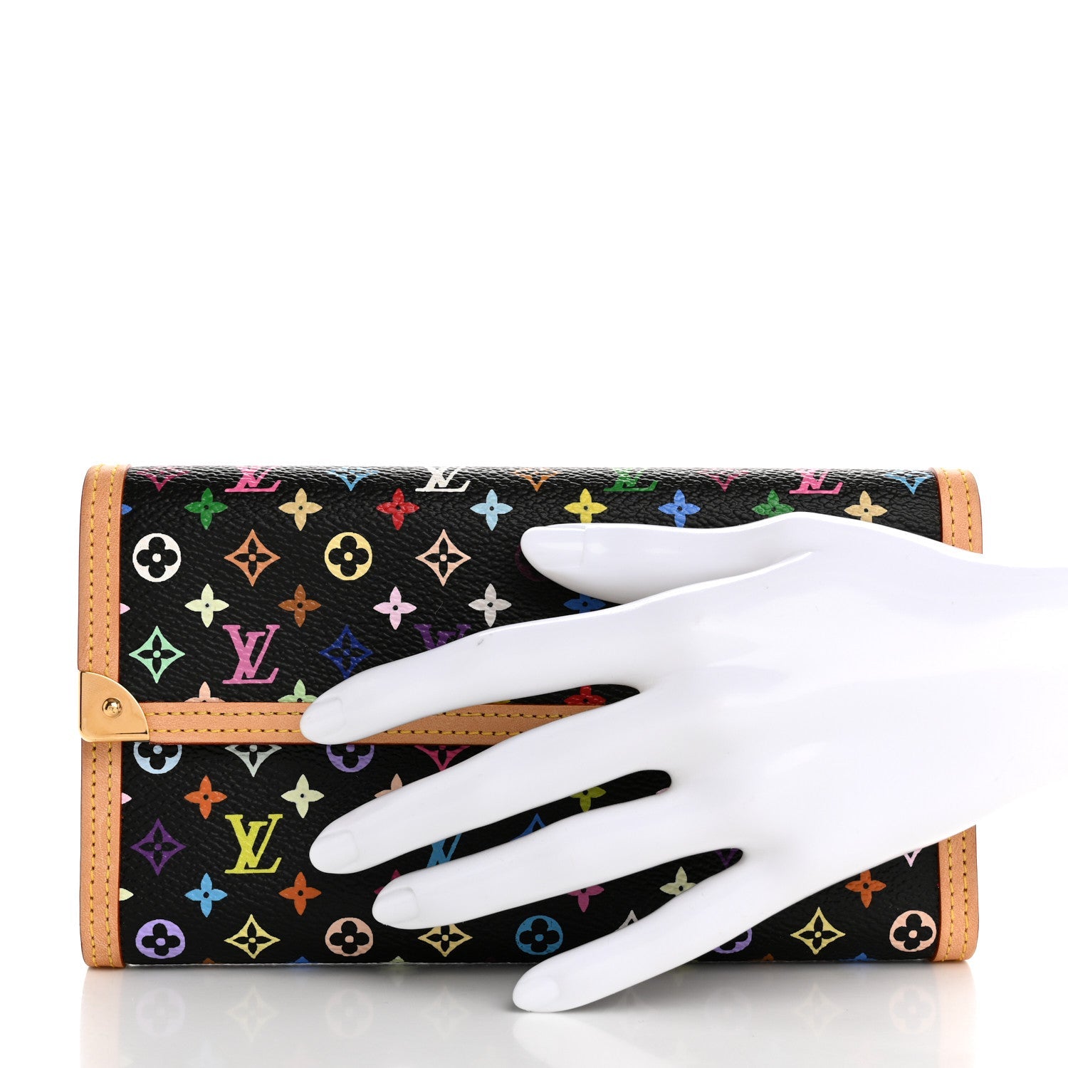 Monogram Multicolor Porte Tresor International Wallet Black