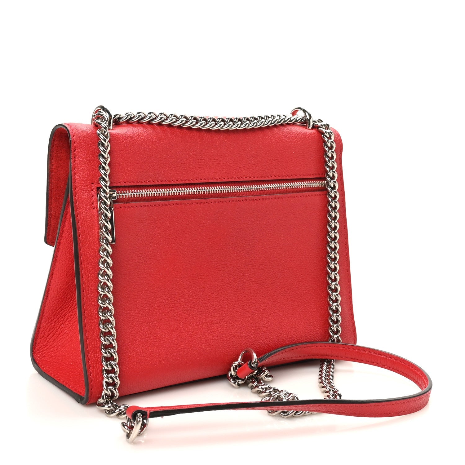 Soft Calfskin Mylockme Chain Bag BB Rubis