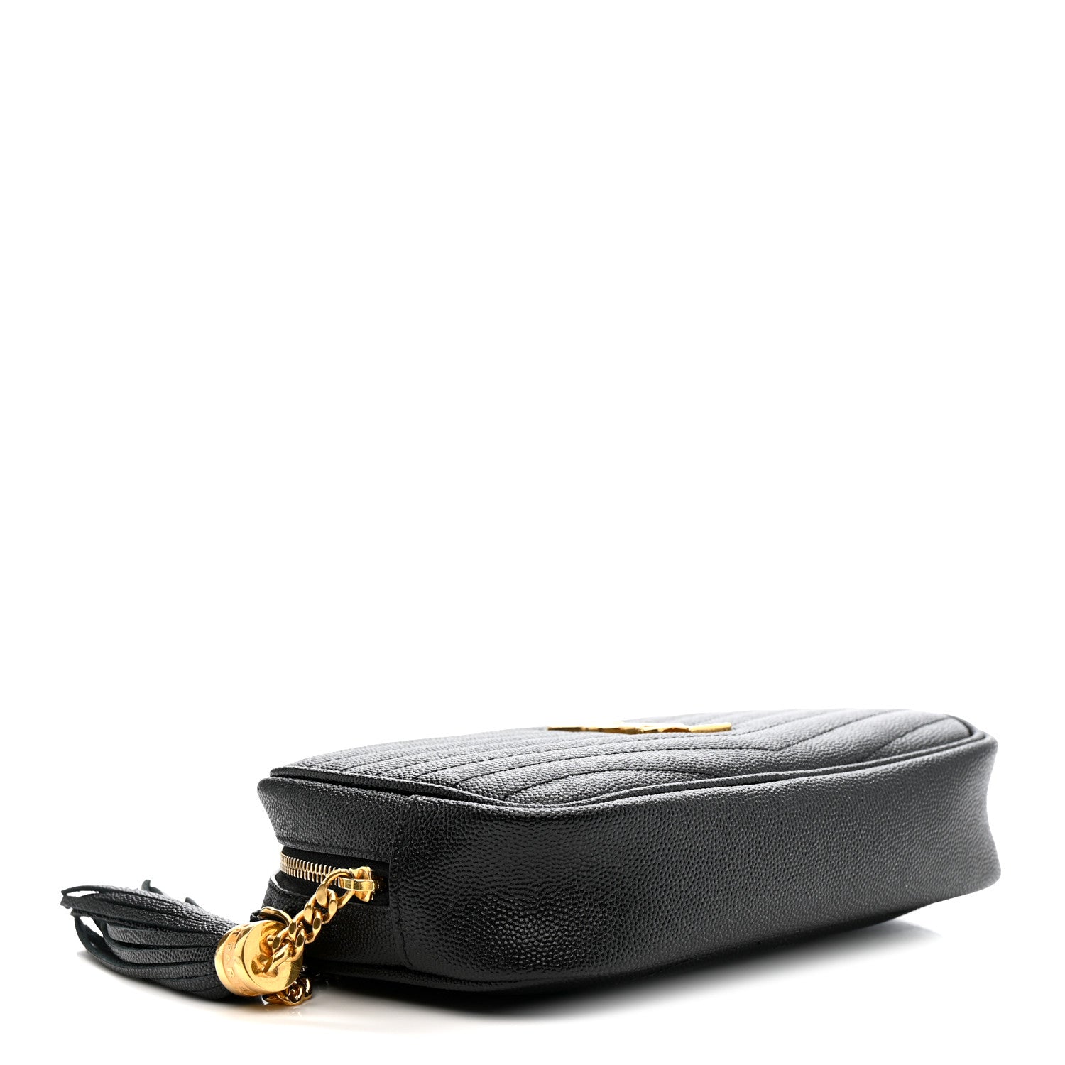 Grain De Poudre Matelasse Monogram Mini Lou Camera Bag Black
