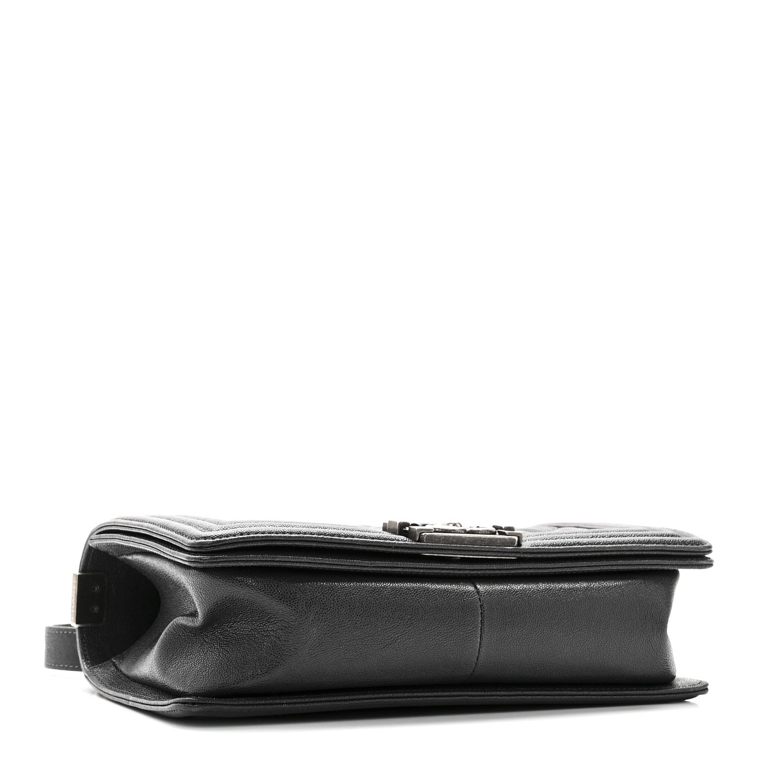 Caviar Quilted Medium Boy Flap Charcoal