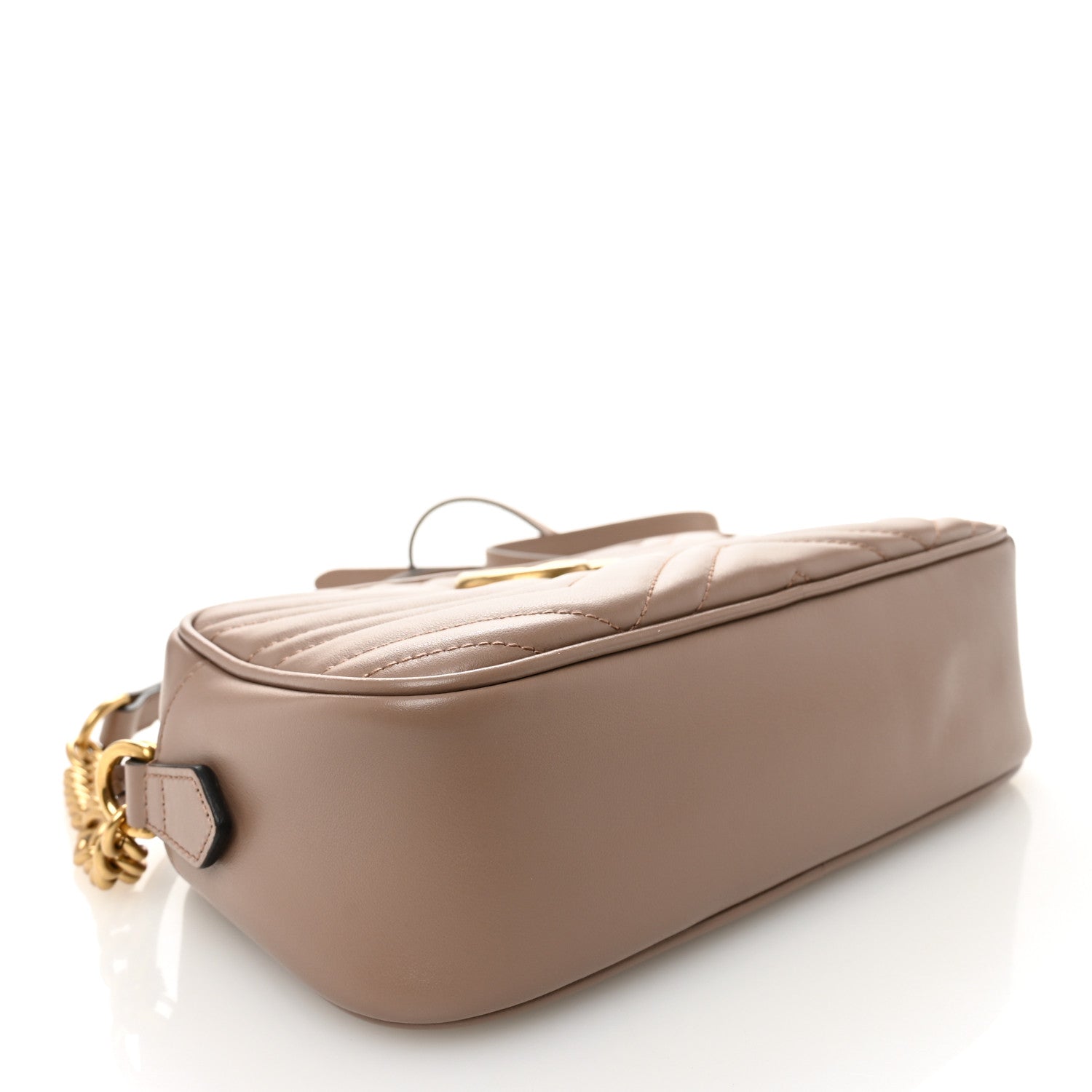 Calfskin Matelasse Small GG Marmont Chain Shoulder Bag Porcelain Rose