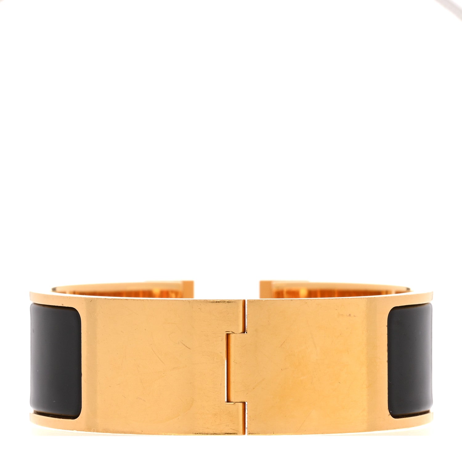 Enamel Wide Clic Clac H Bracelet PM Black