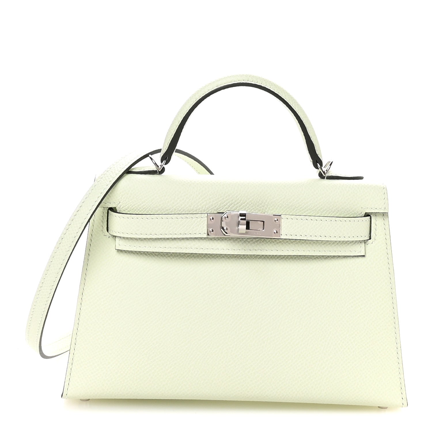 Epsom Mini Kelly Sellier 20 Vert Fizz