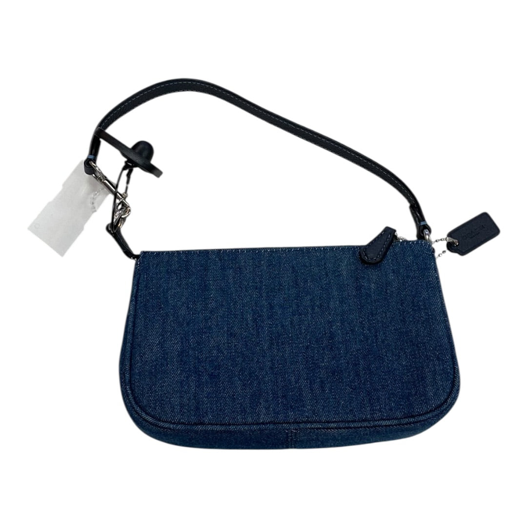 Handbag Designer By Coach In Blue Denim, Size:Small