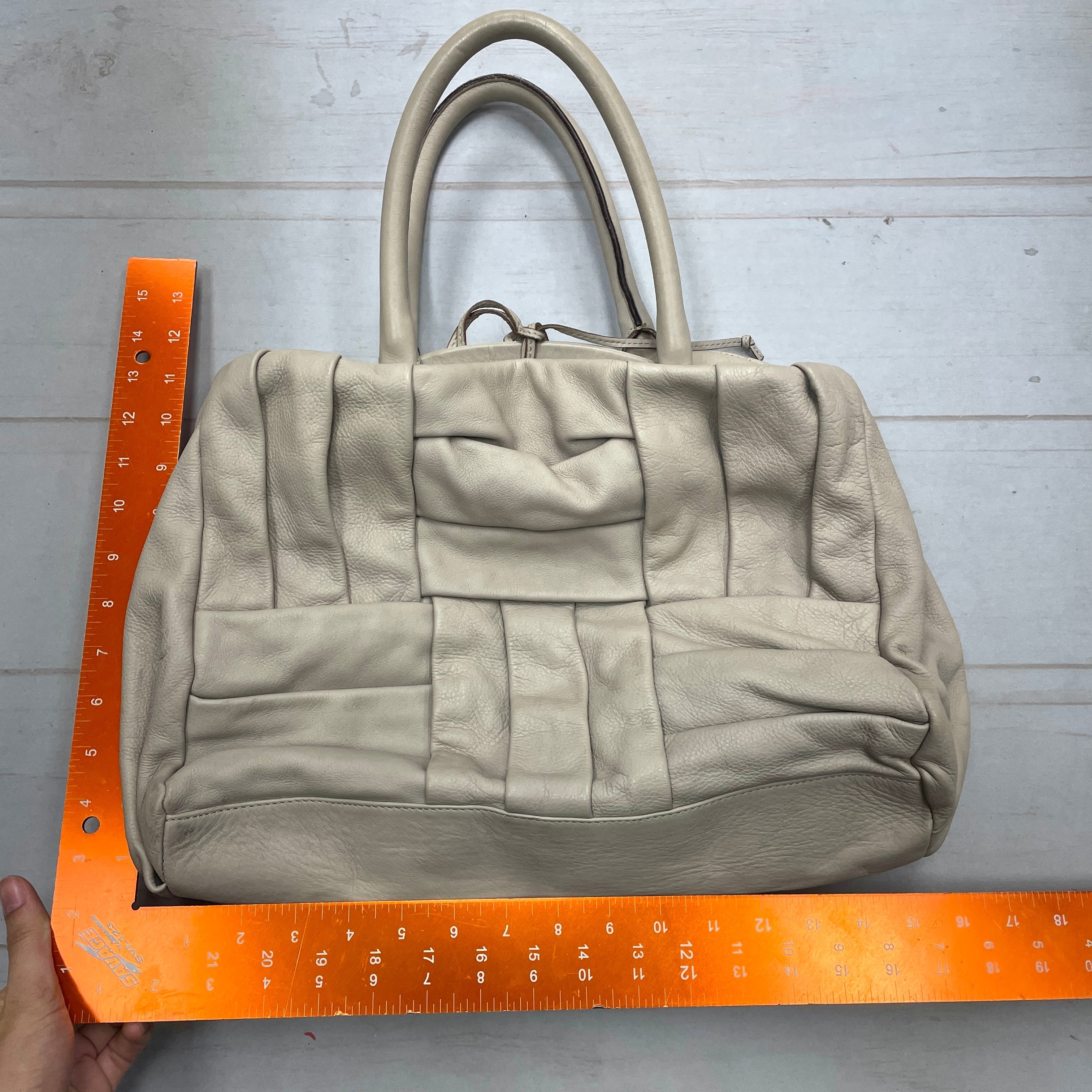 Handbag Leather By Falorni Italia Le Borse, Size: Large