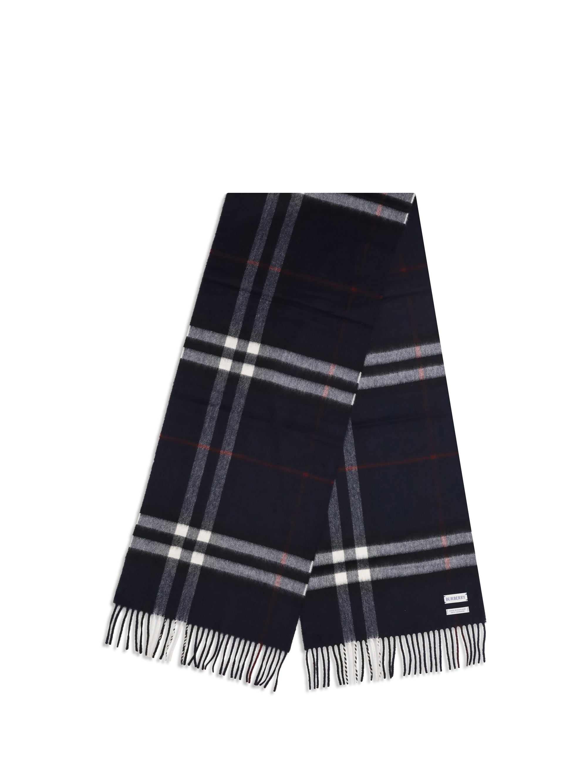 cashmere check scarf