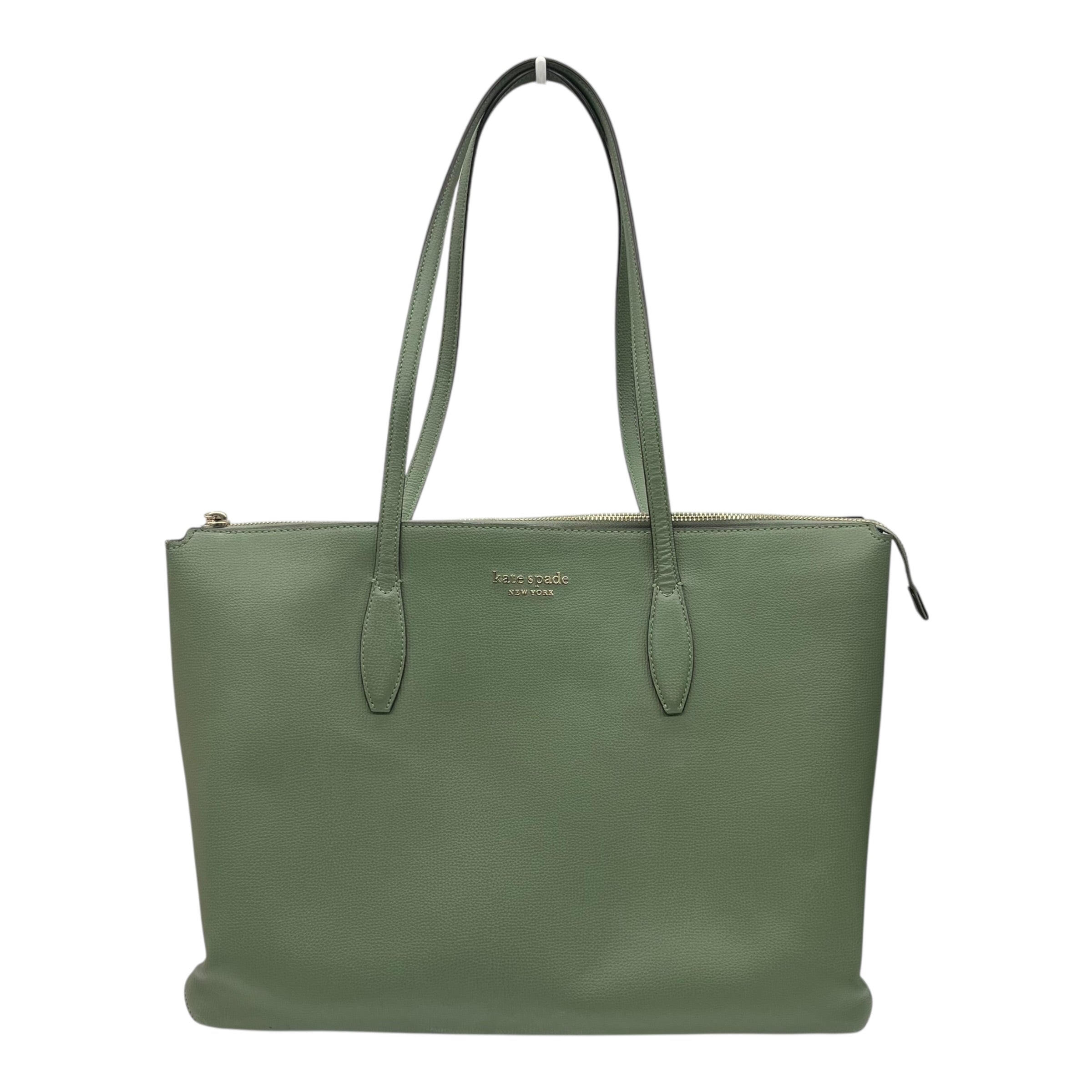 Tote Designer By Kate Spade In Green, Size:Large