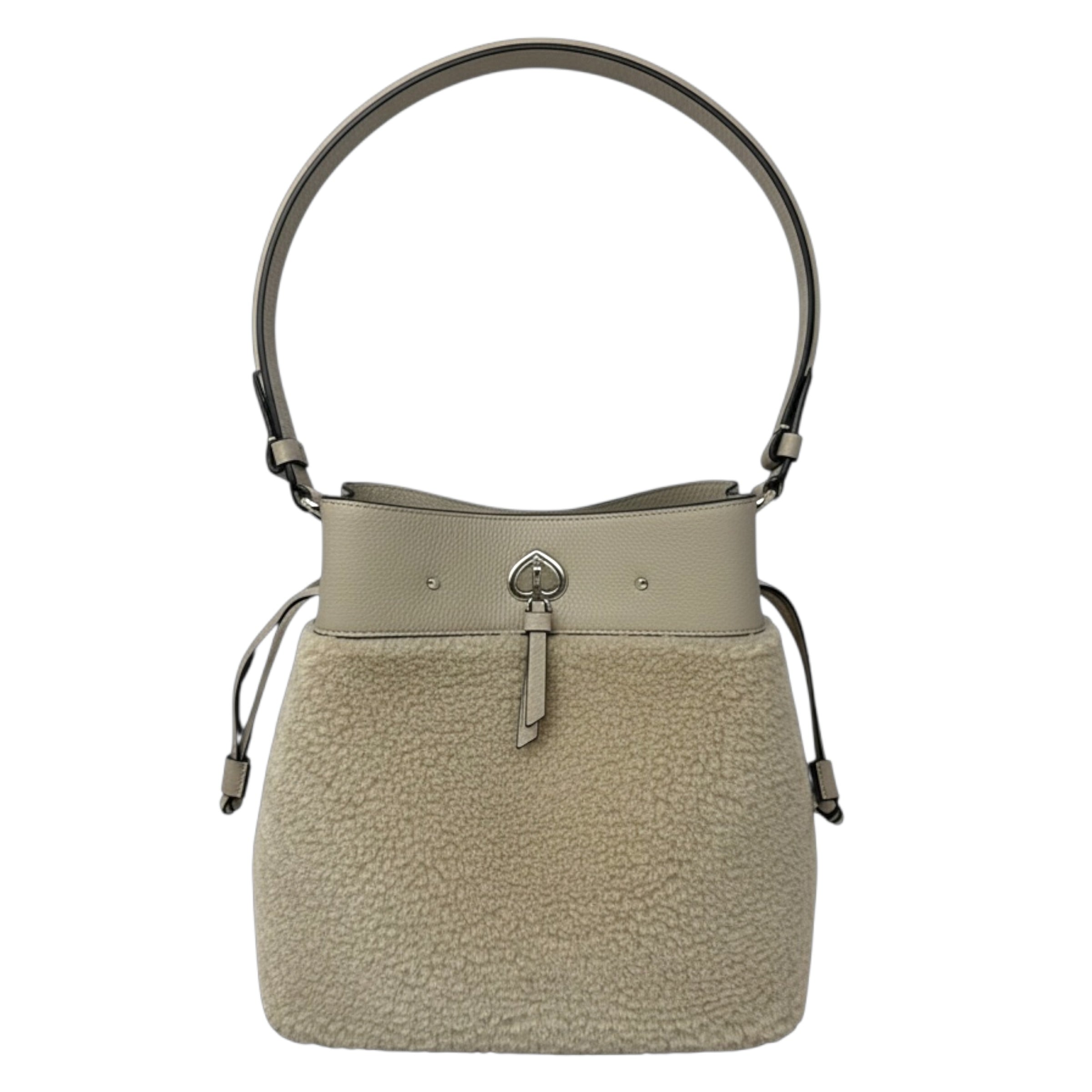 Marti Faux Shearling Large Bucket Bag. Designer By Kate Spade, Size: Medium