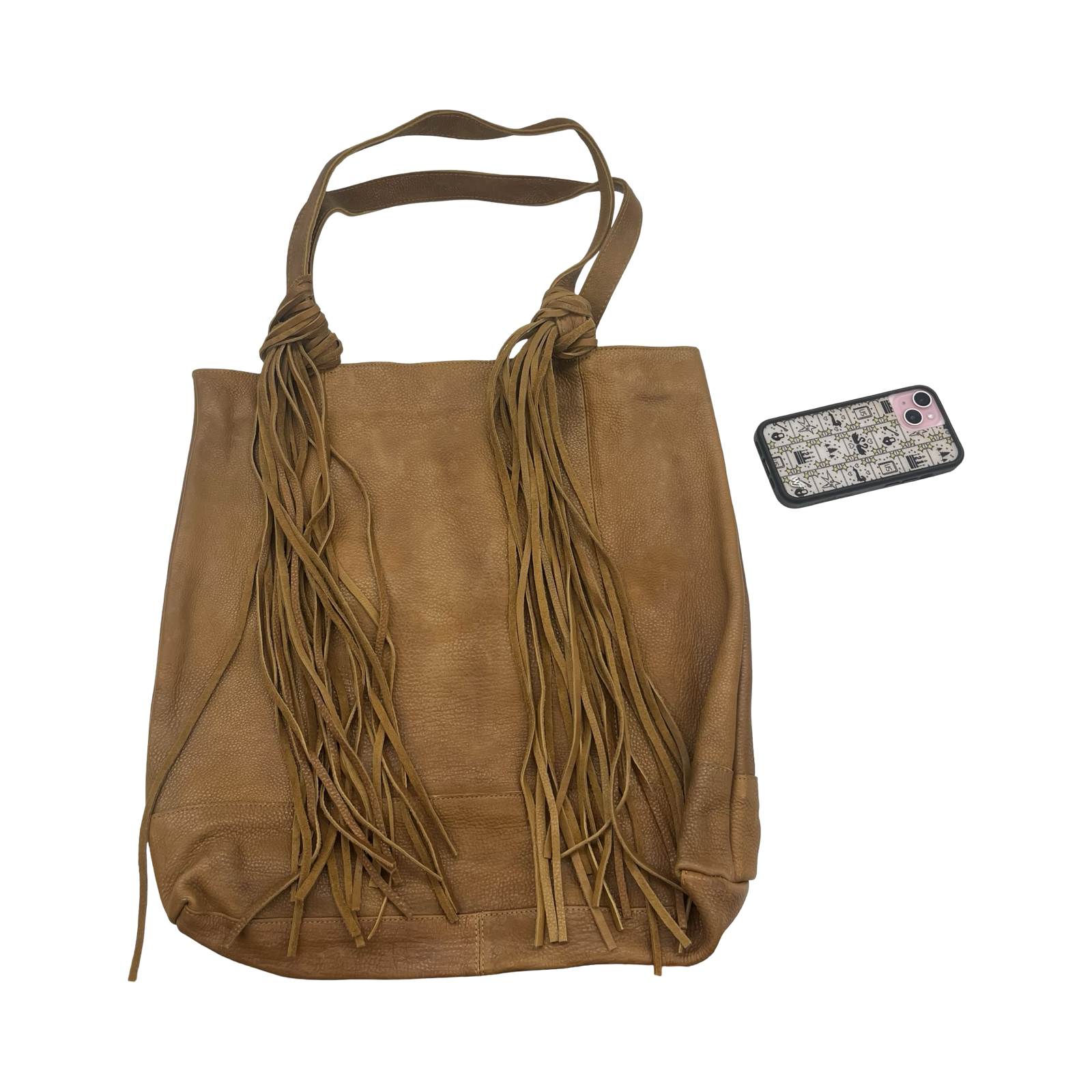 Tote Leather By Cmc In Brown, Size:Large