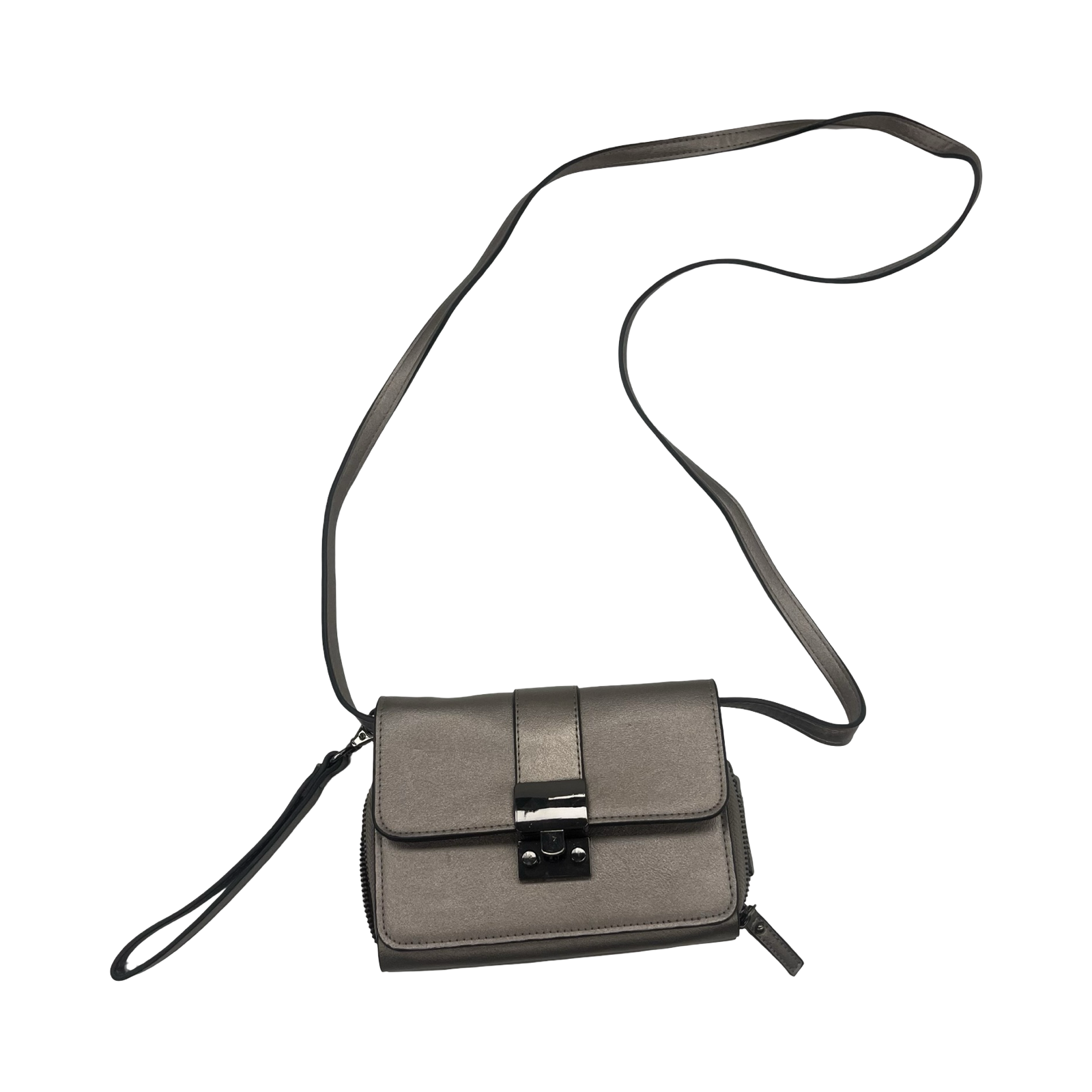 Crossbody Designer By Sondra Roberts In Brown & Cream, Size:Small