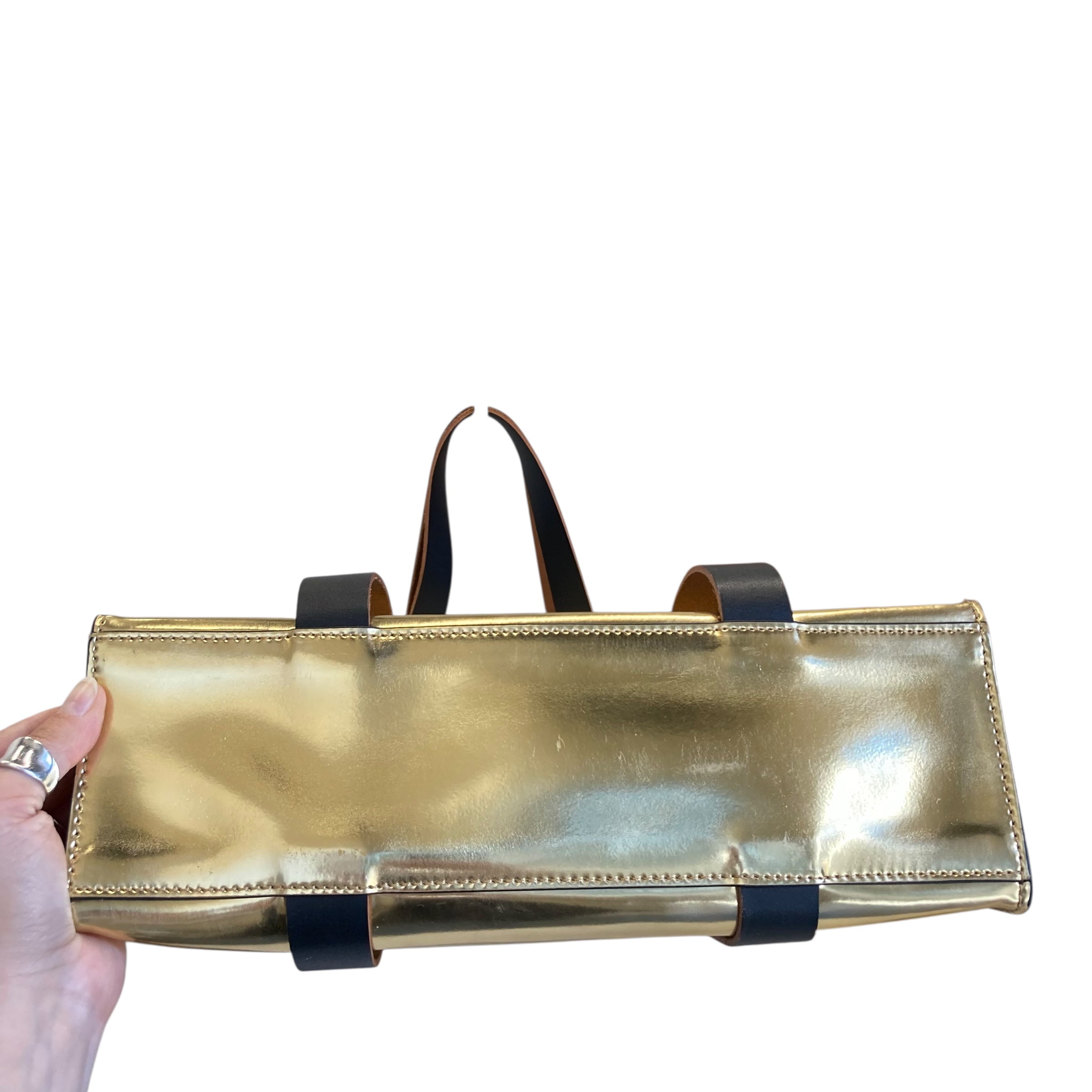 Tote Designer By Kate Spade In Gold, Size:Medium