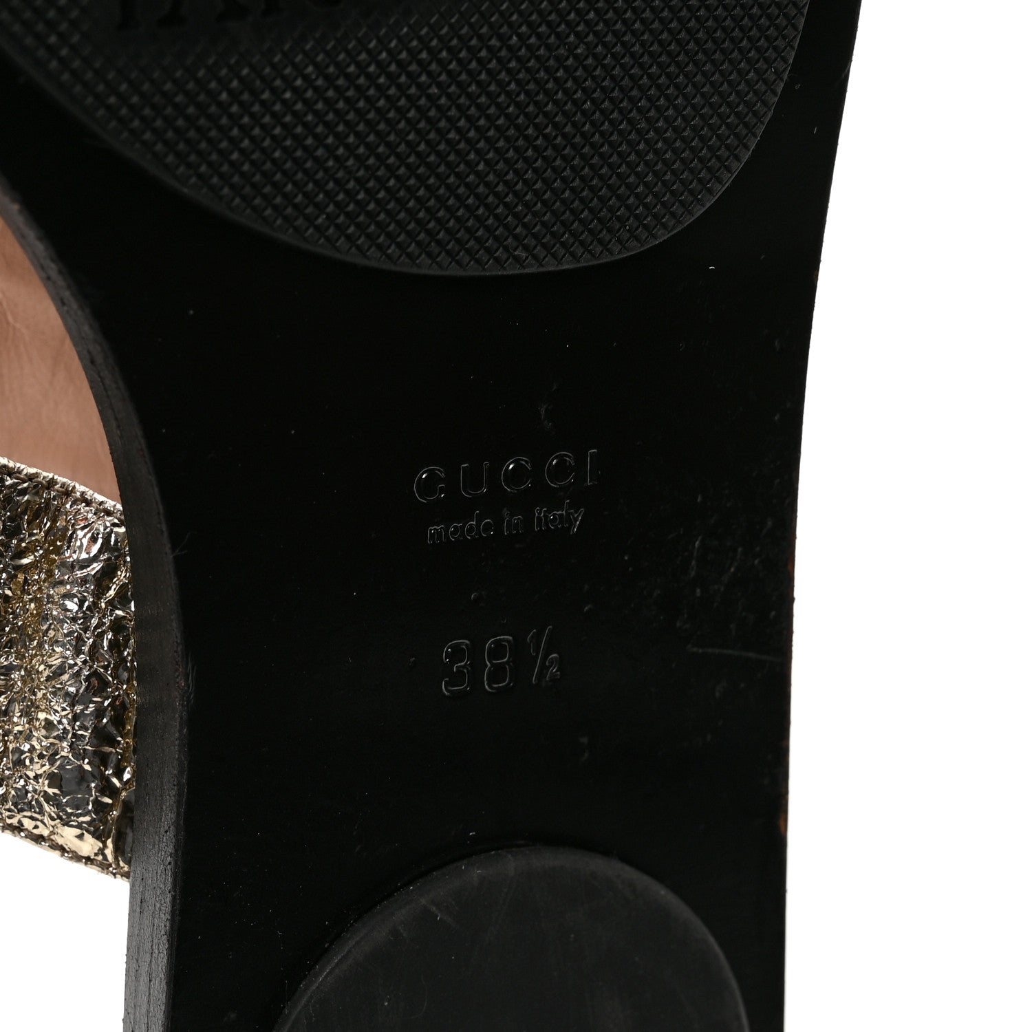 Nappa Silk Galassia GG Marmont Thong Flat Sandals 38.5 Platino